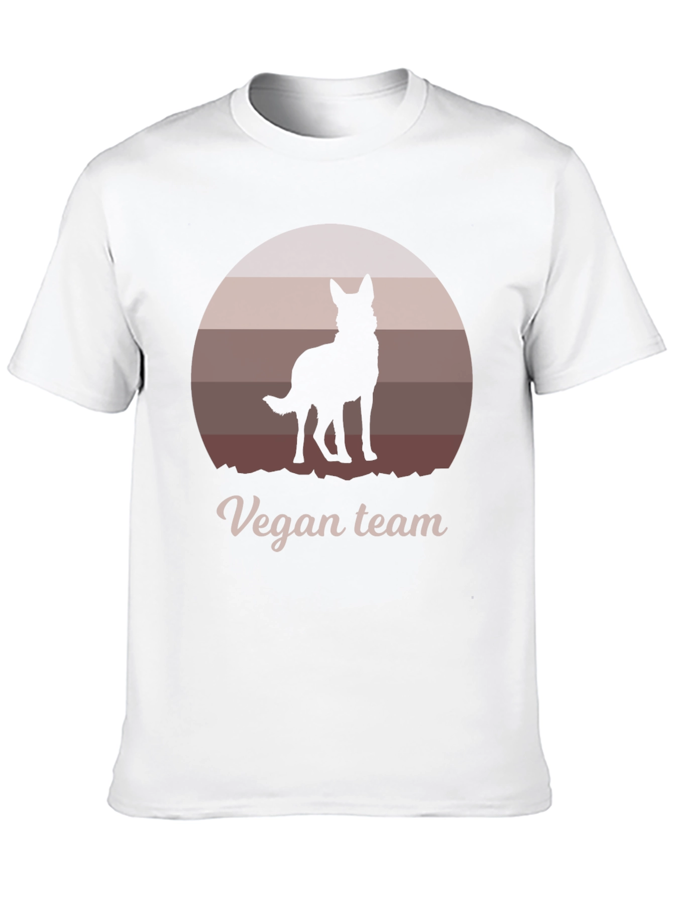 Vegan Team Dog Silhouette Graphic Tee - Unisex