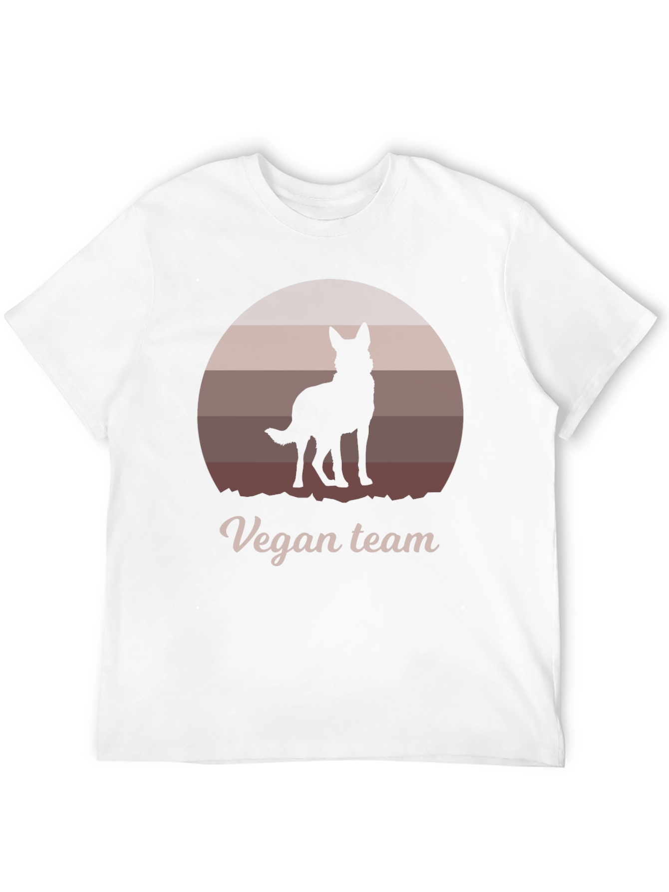 Vegan Team Dog Silhouette Graphic Tee - Unisex