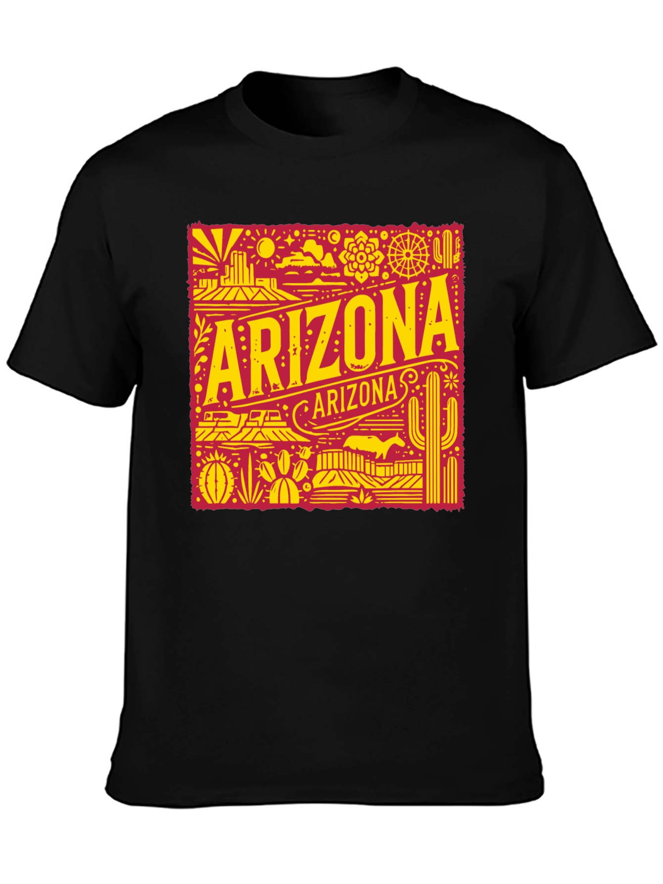 Arizona Graphic Tee - Retro Desert State Souvenir Shirt