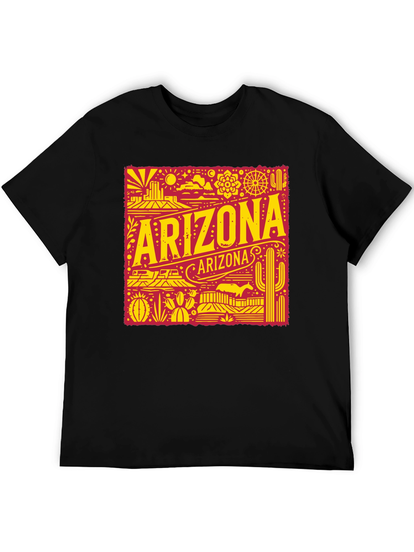 Arizona Graphic Tee - Retro Desert State Souvenir Shirt