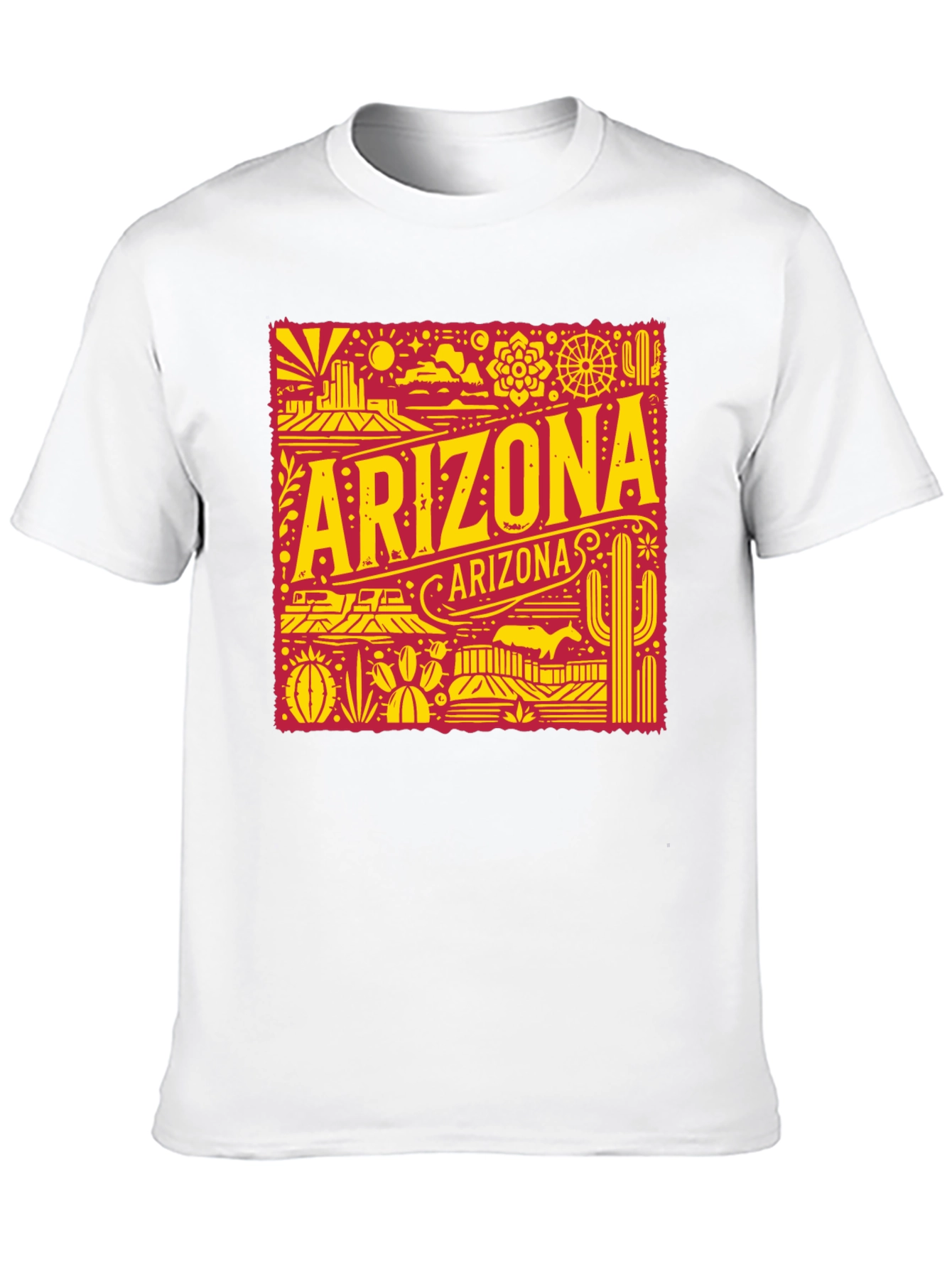 Arizona Graphic Tee - Retro Desert State Souvenir Shirt