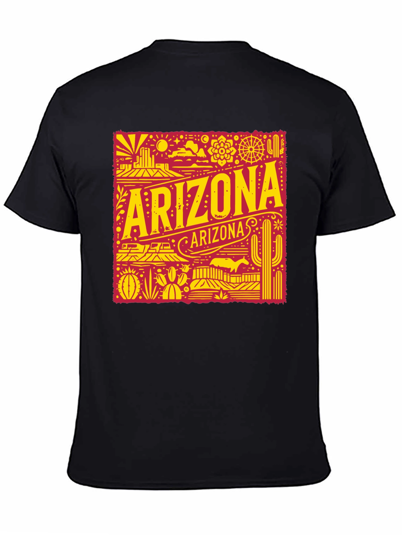 Arizona Graphic Tee - Retro Desert State Souvenir Shirt