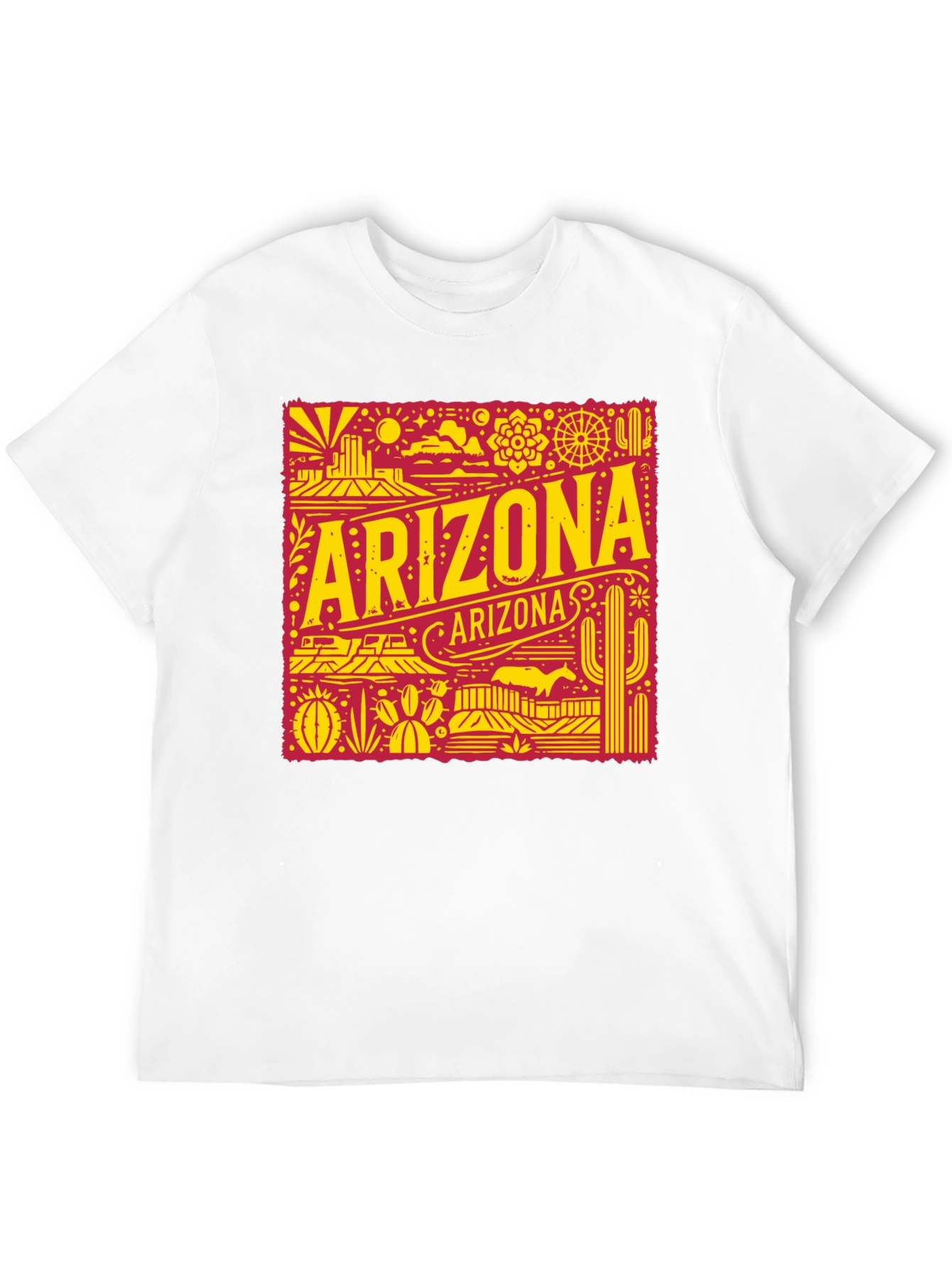 Arizona Graphic Tee - Retro Desert State Souvenir Shirt