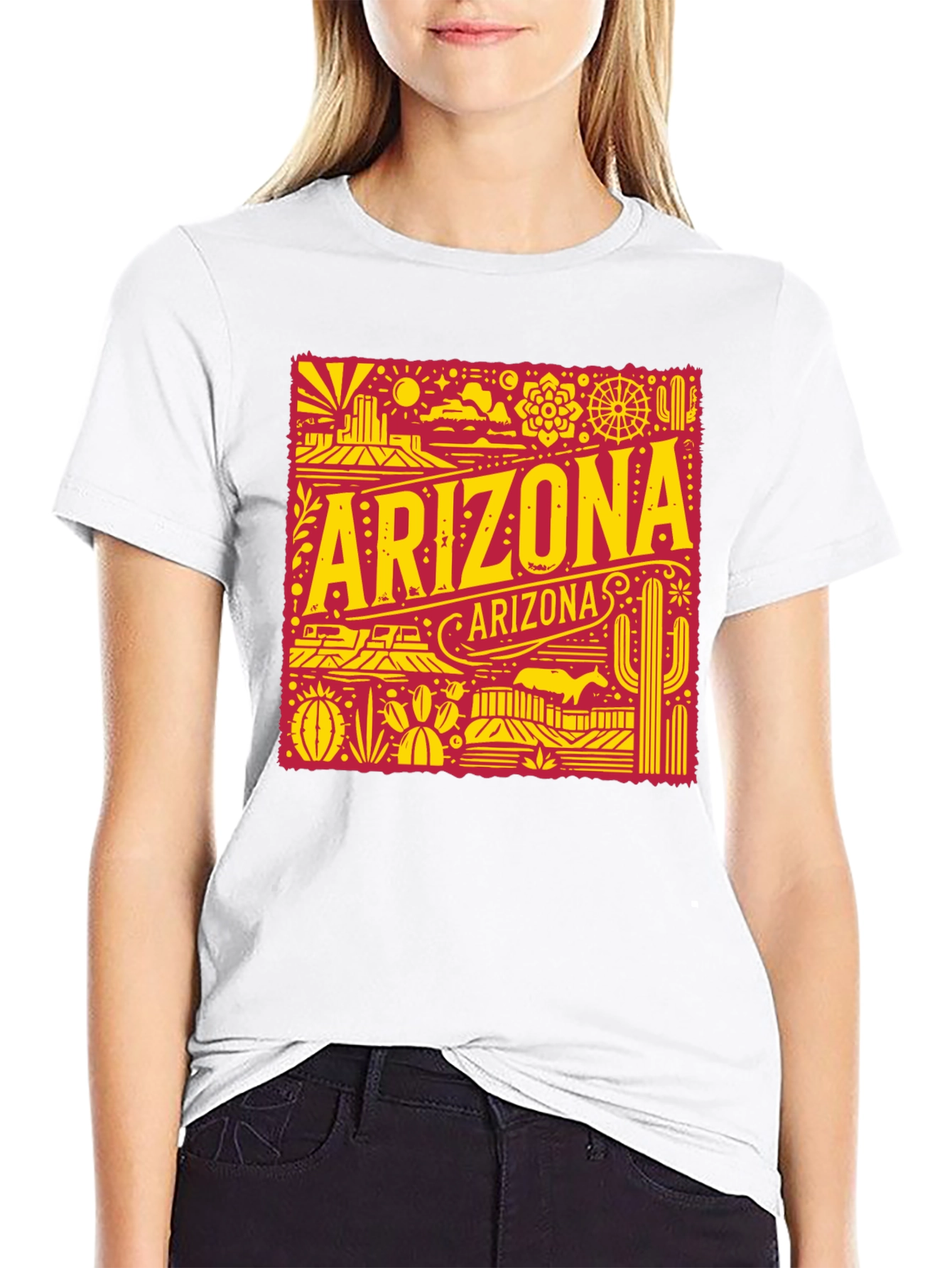 Arizona Graphic Tee - Retro Desert State Souvenir Shirt