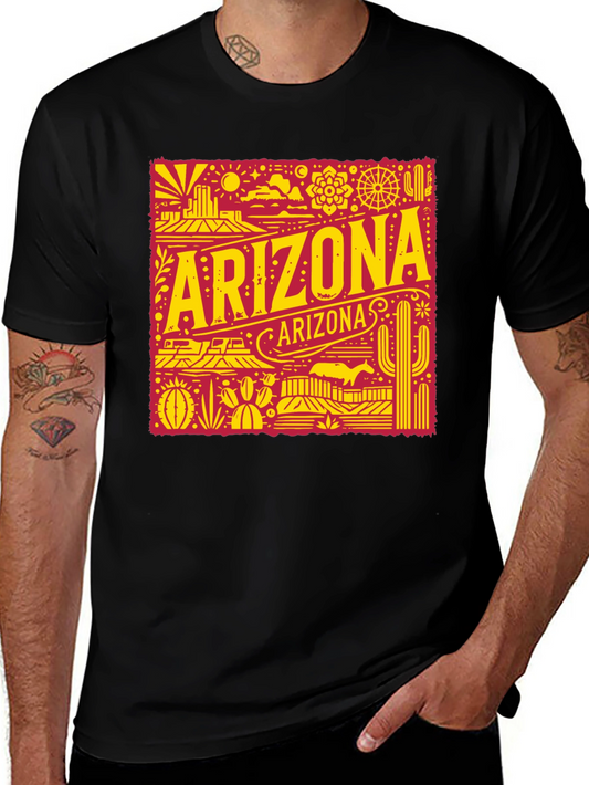 Arizona Graphic Tee - Retro Desert State Souvenir Shirt