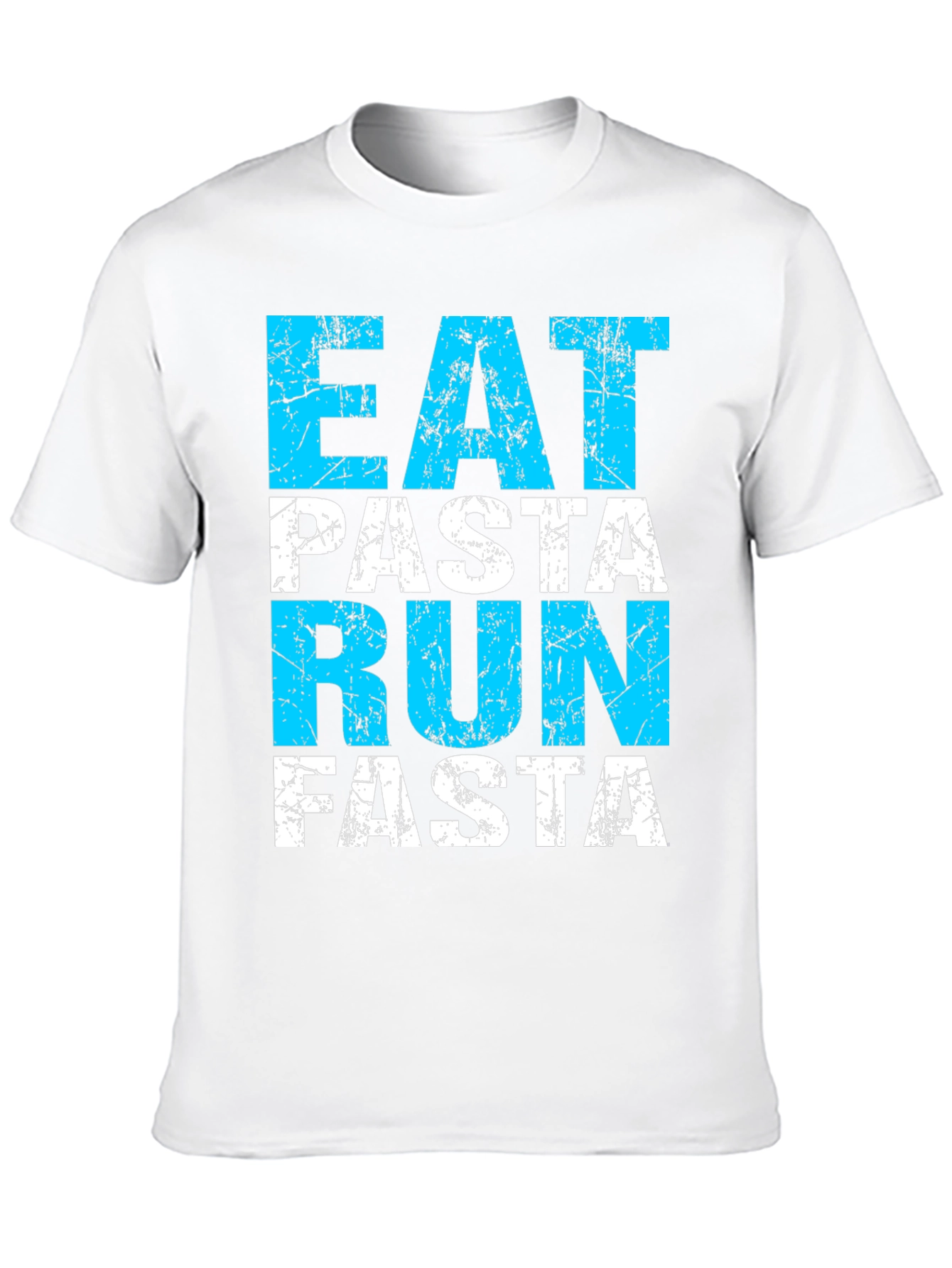 Eat Pasta Run Fasta Black T-Shirt