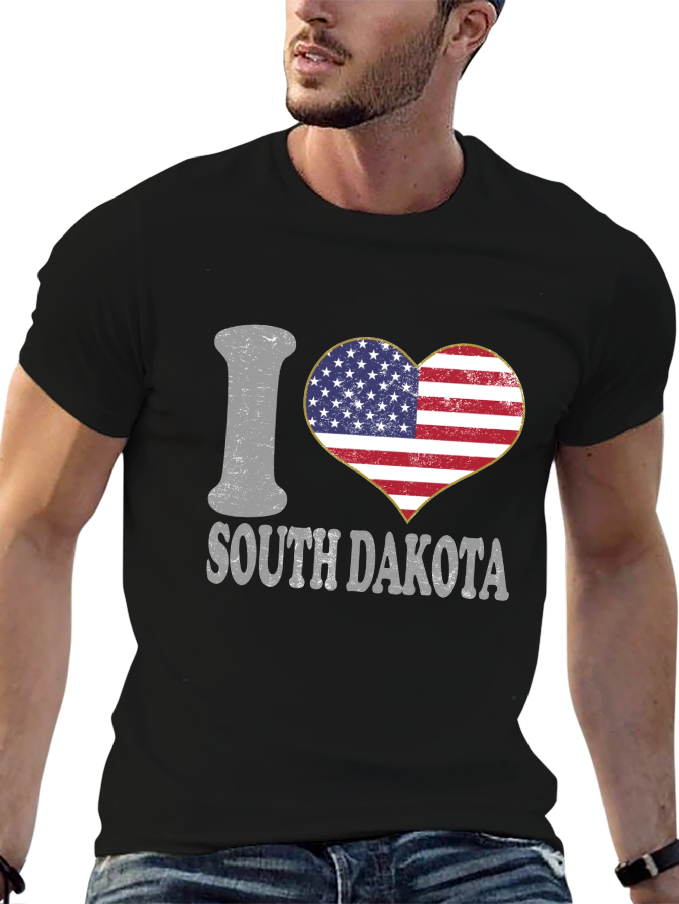 I Love South Dakota Patriotic T-Shirt