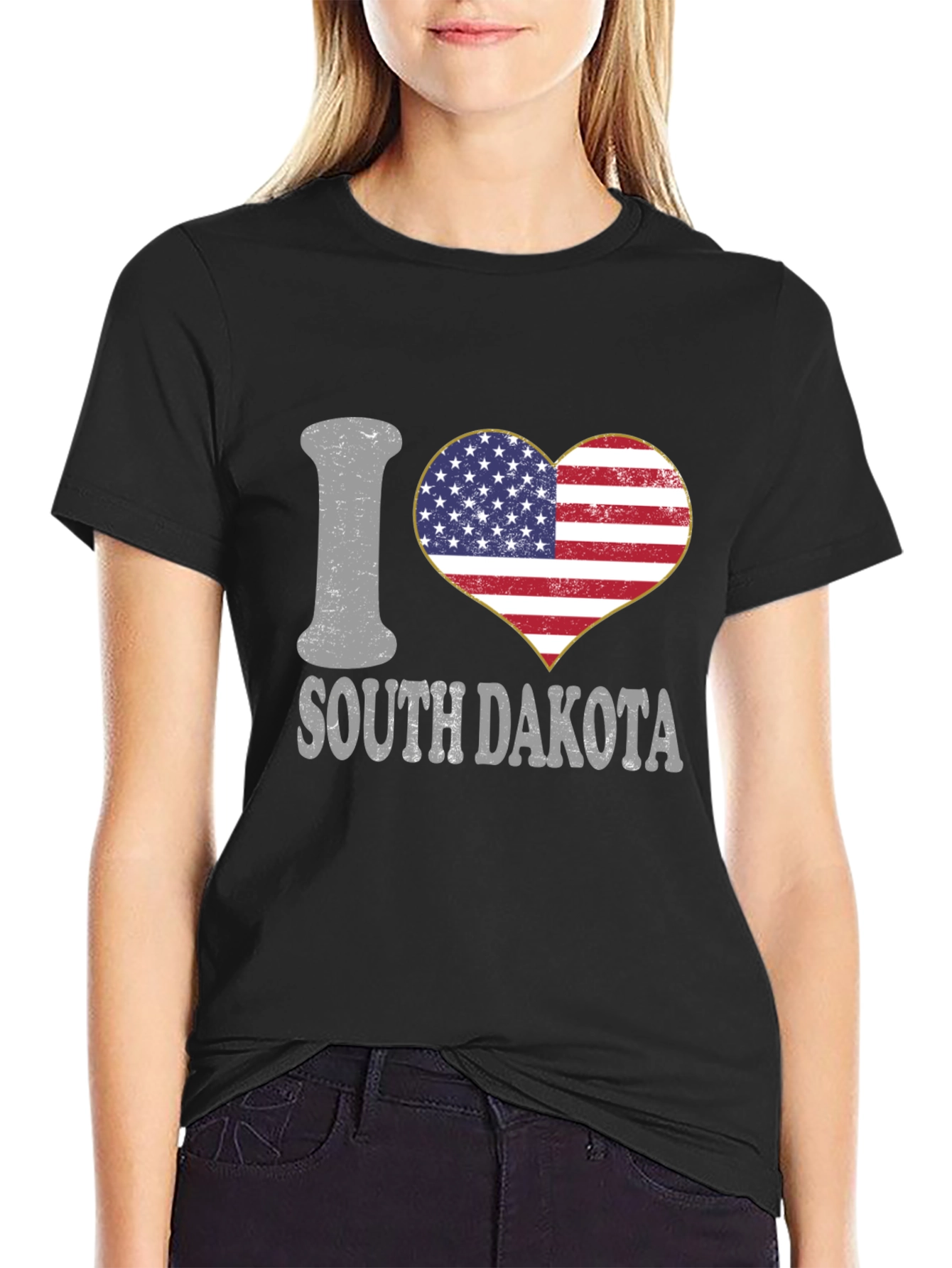 I Love South Dakota Patriotic T-Shirt