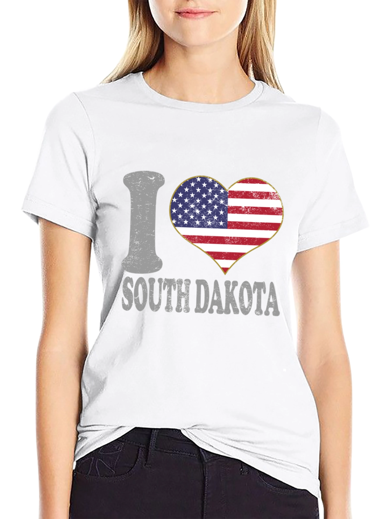 I Love South Dakota Patriotic T-Shirt