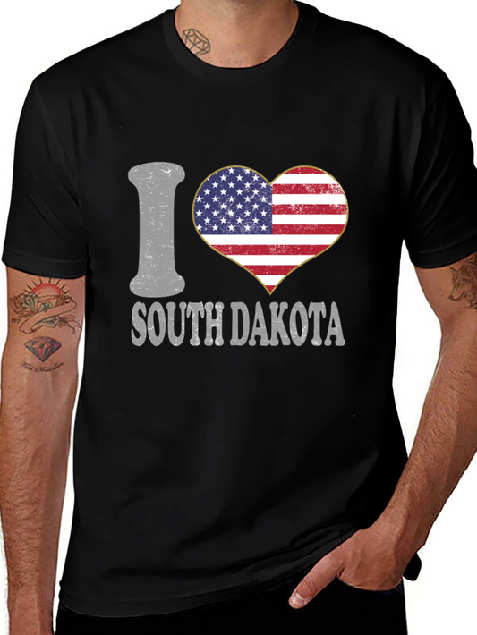 I Love South Dakota Patriotic T-Shirt