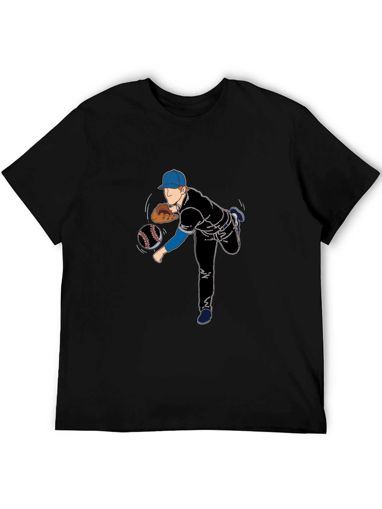 Baseball Pitcher Graphic T-Shirt