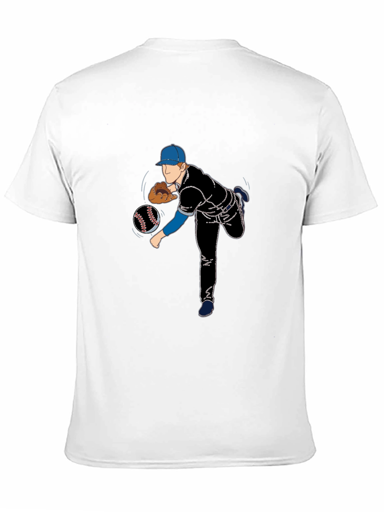 Baseball Pitcher Graphic T-Shirt