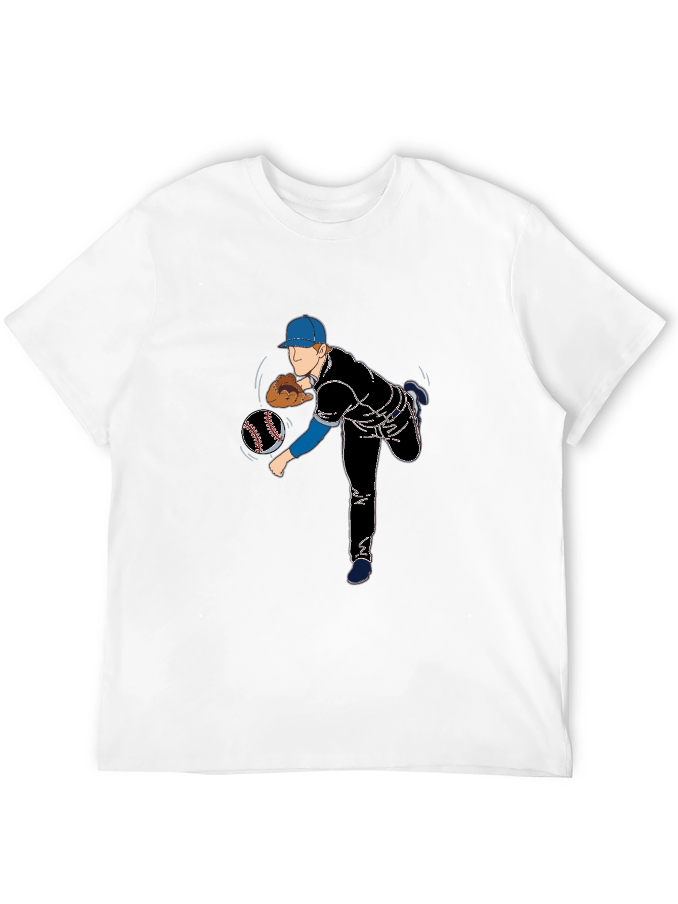 Baseball Pitcher Graphic T-Shirt
