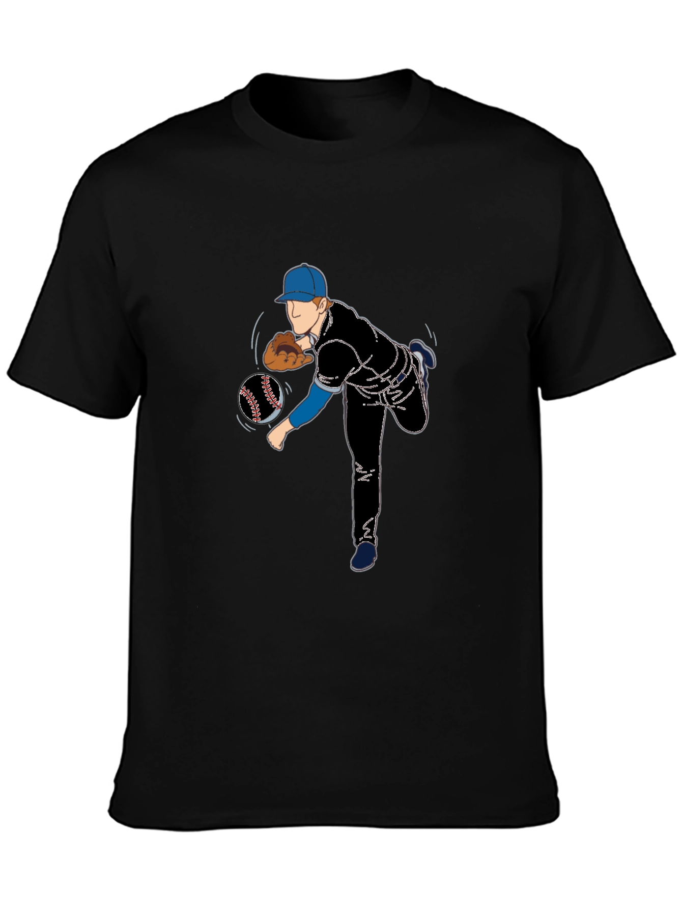 Baseball Pitcher Graphic T-Shirt