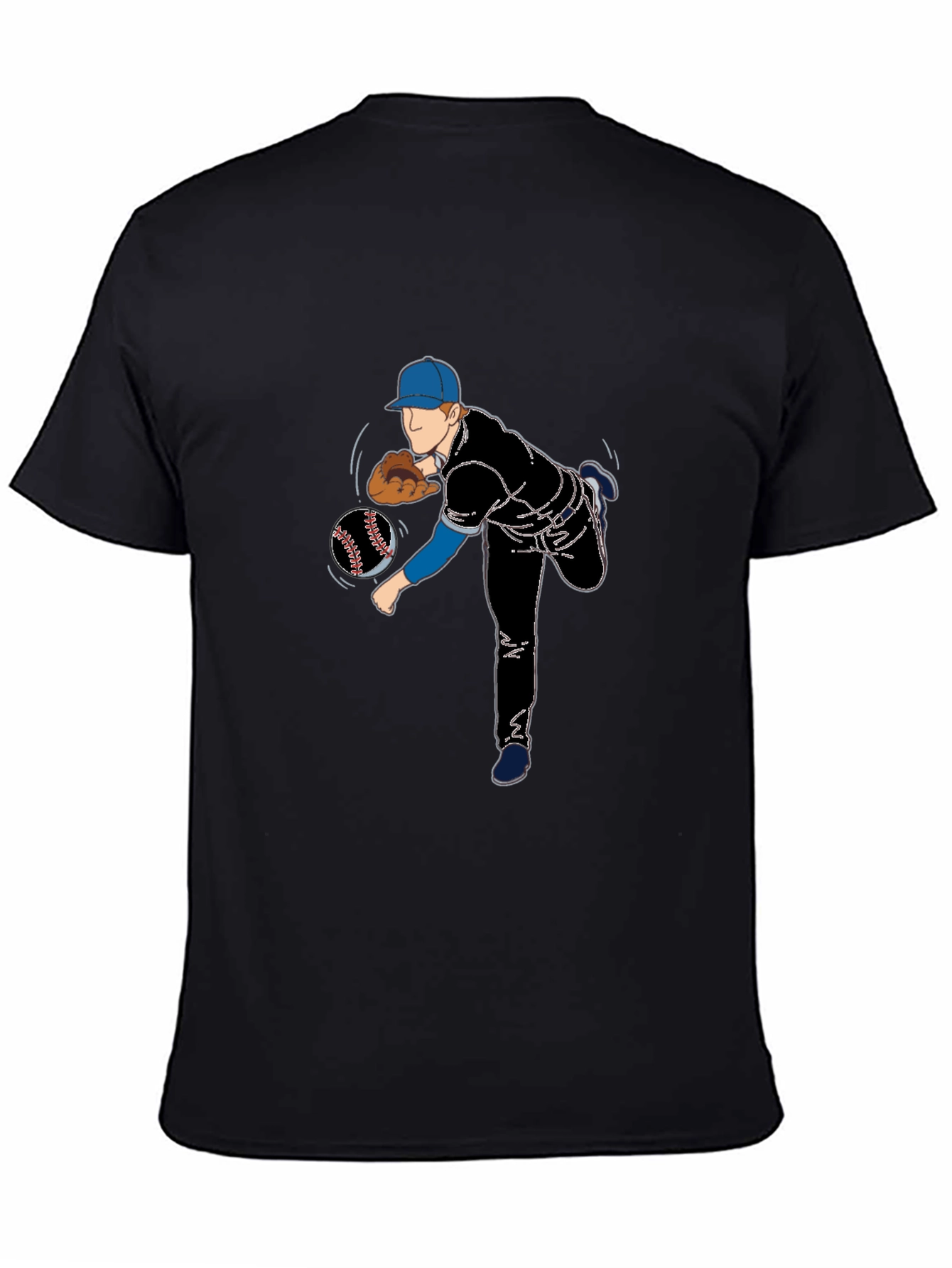 Baseball Pitcher Graphic T-Shirt
