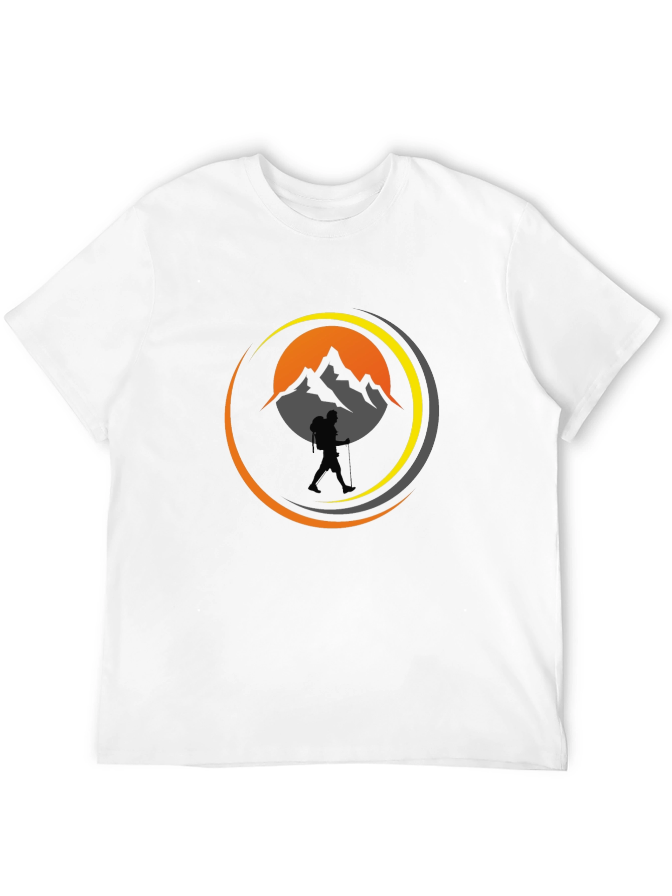 Mountain Hiker Graphic Tee - Black