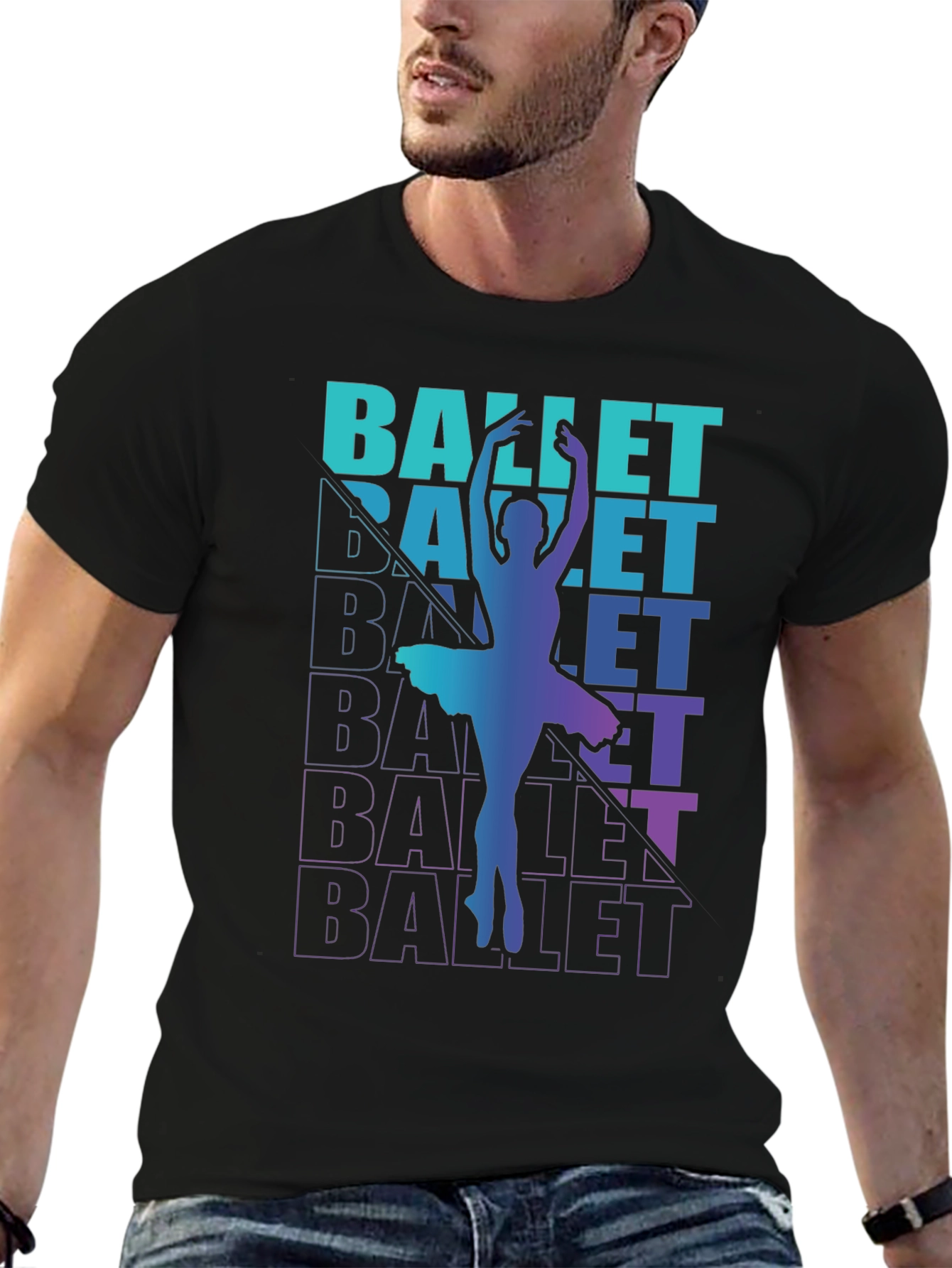 Ballet Dancer Graphic Tee - Black T-Shirt
