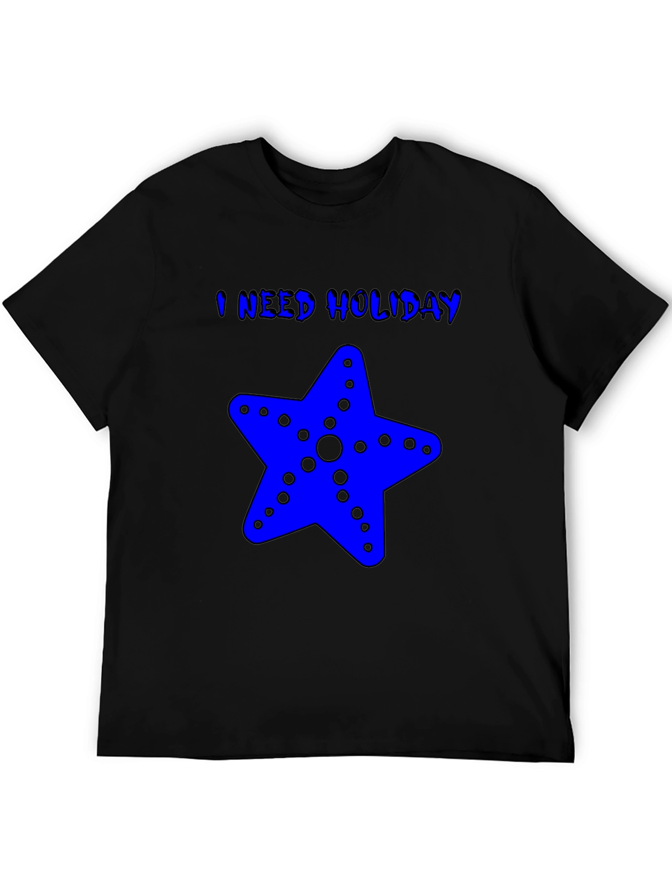 I Need Holiday Blue Starfish Graphic T-Shirt