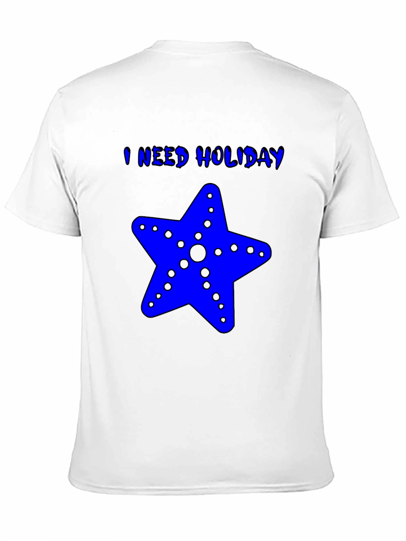 I Need Holiday Blue Starfish Graphic T-Shirt