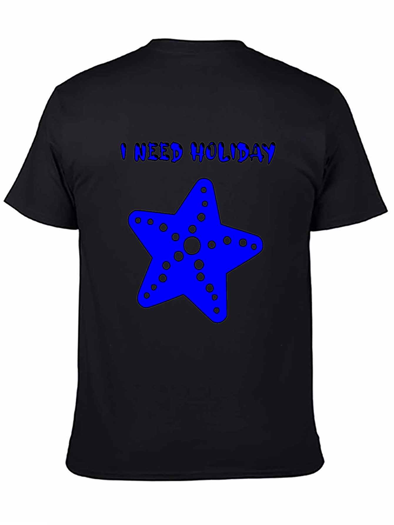 I Need Holiday Blue Starfish Graphic T-Shirt