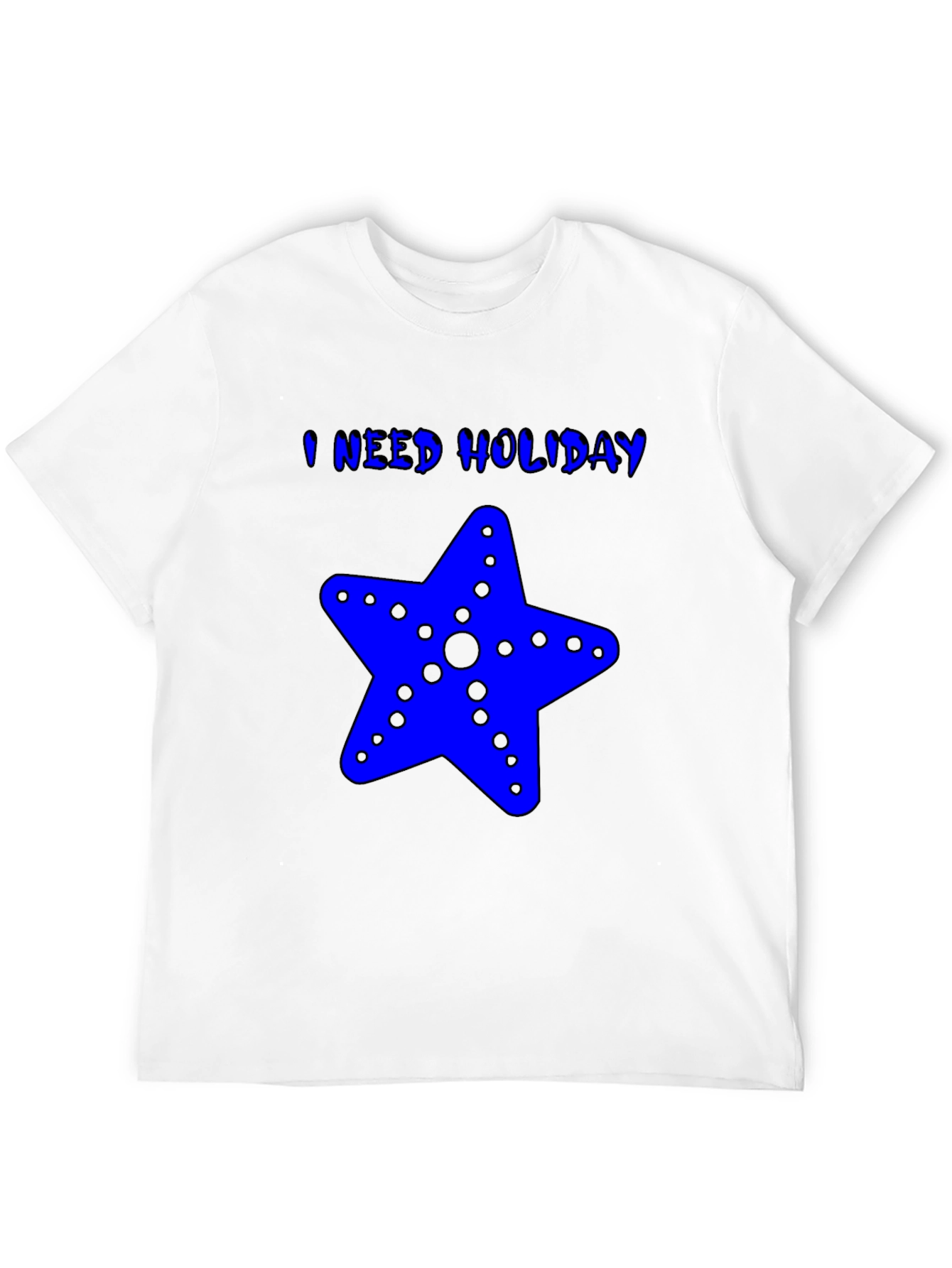 I Need Holiday Blue Starfish Graphic T-Shirt