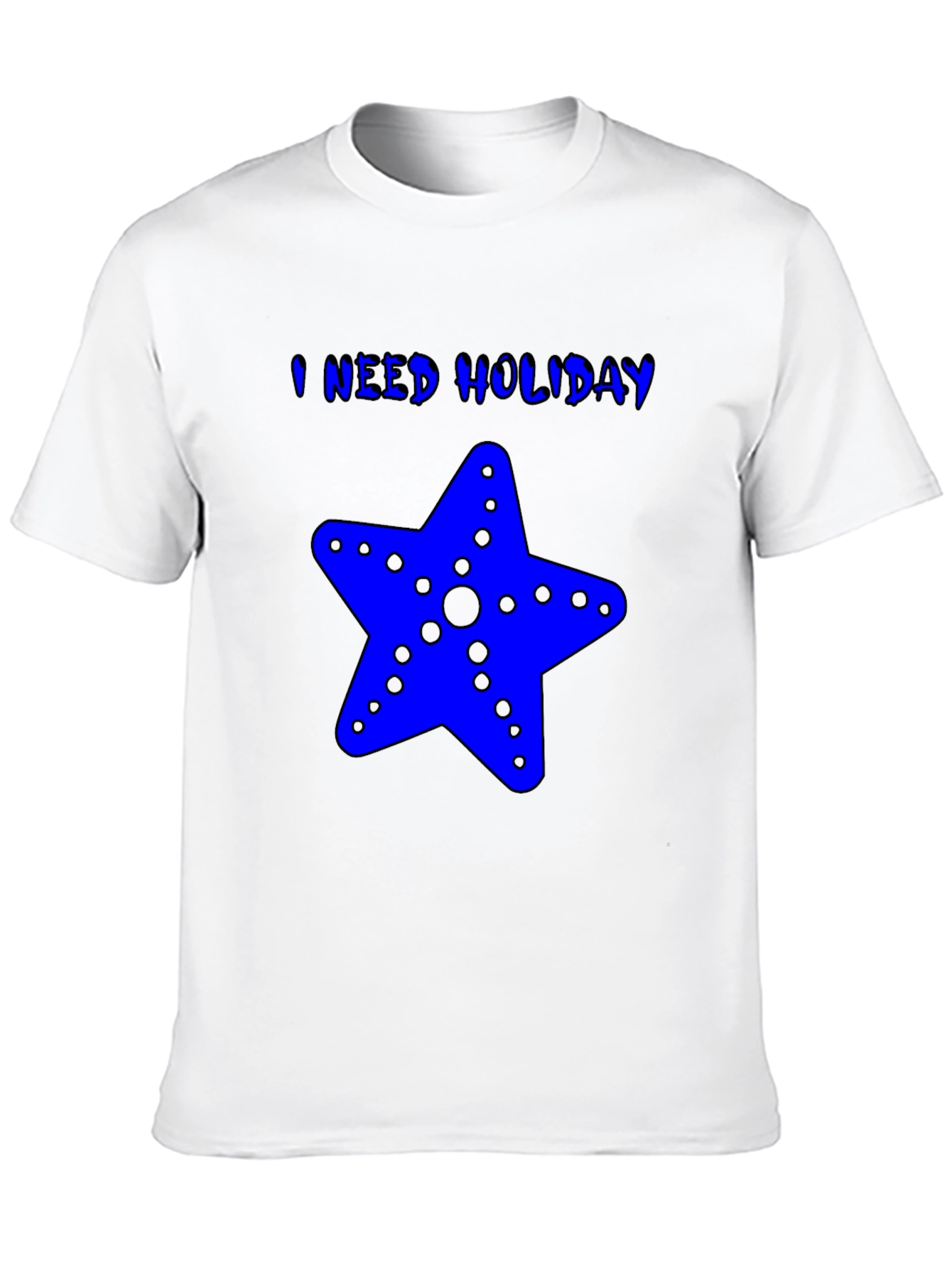 I Need Holiday Blue Starfish Graphic T-Shirt