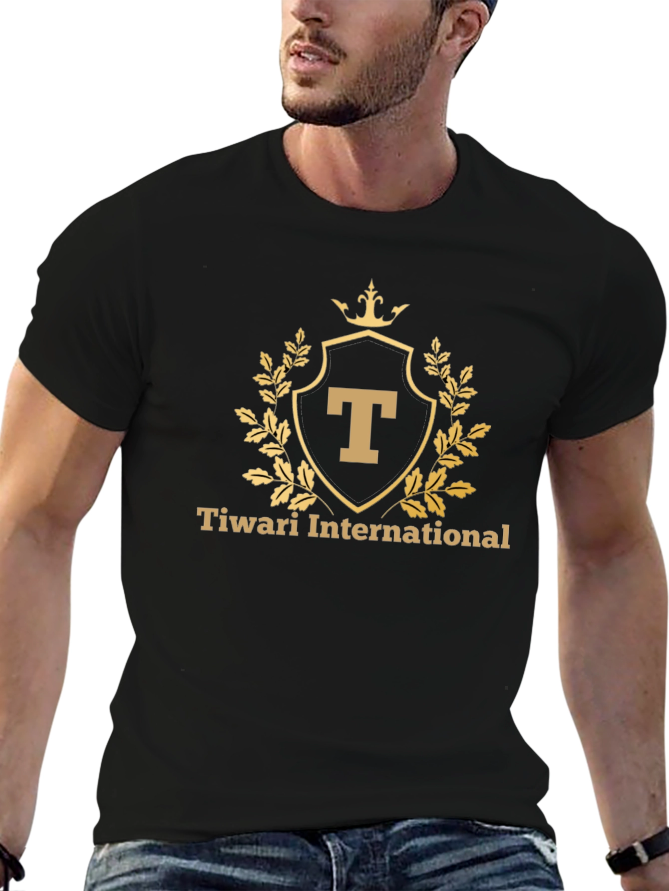 Tiwari International Graphic Tee - Black