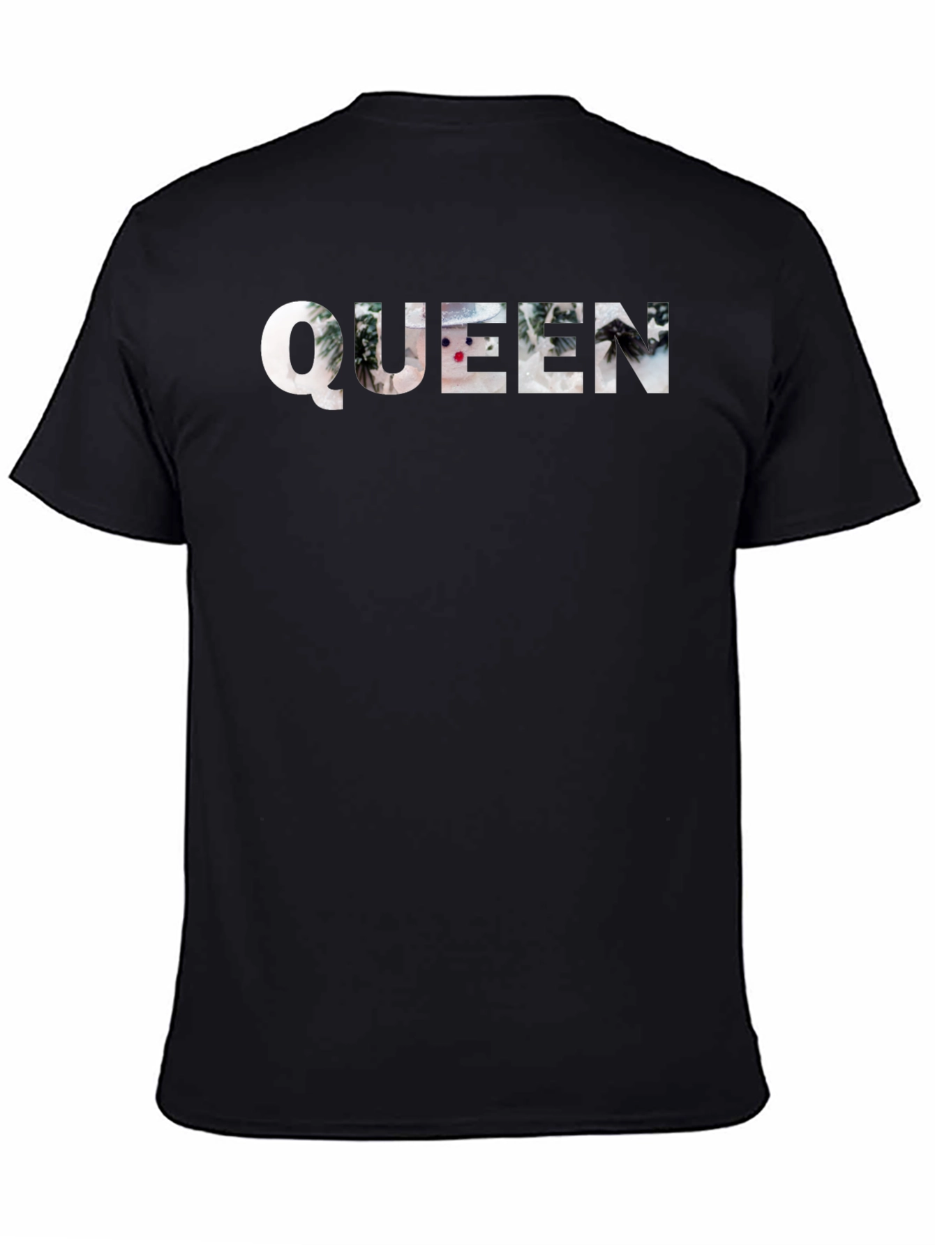 Queen Palm Tree Graphic Tee - Black