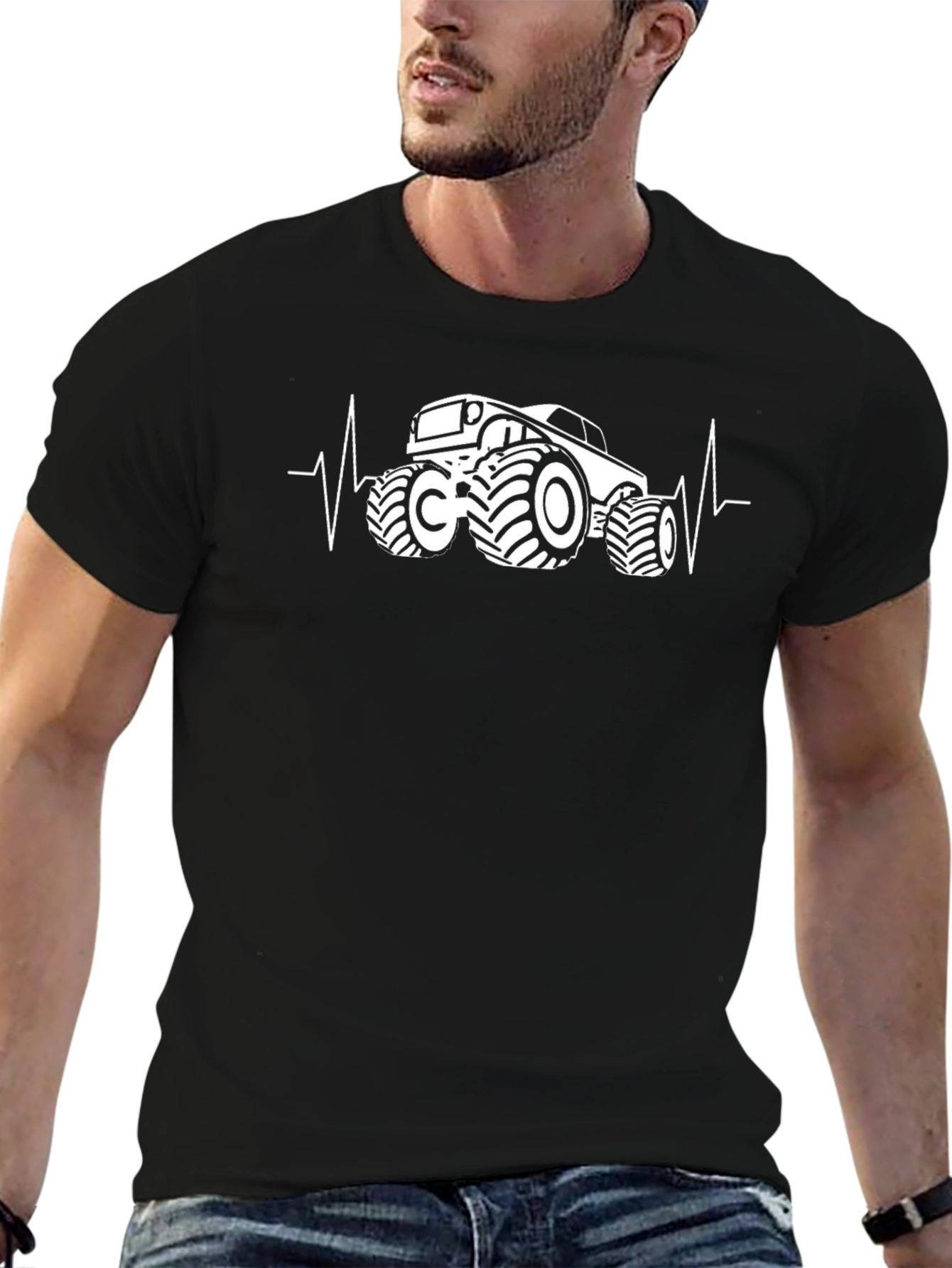 Monster Truck Heartbeat T-Shirt