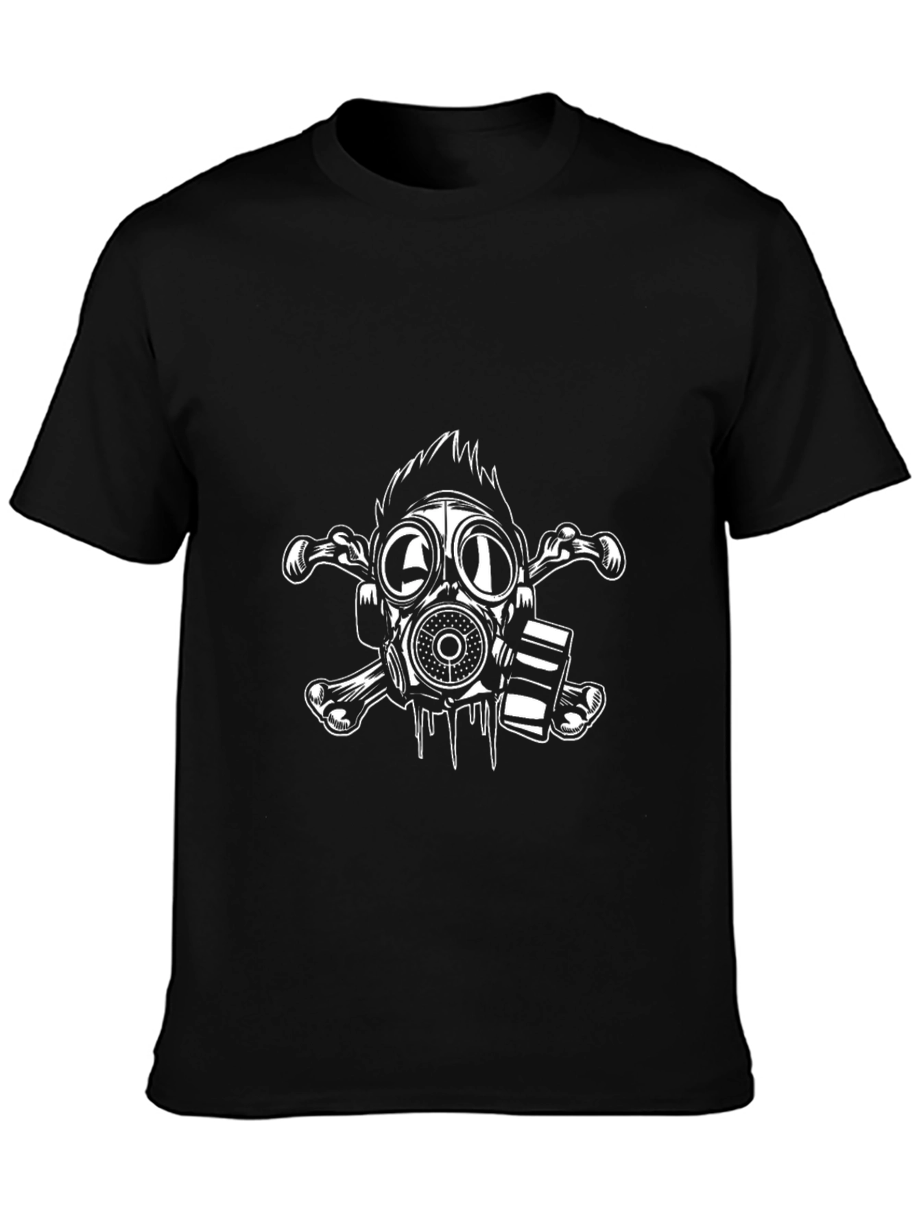 Gas Mask & Bones Graphic Tee