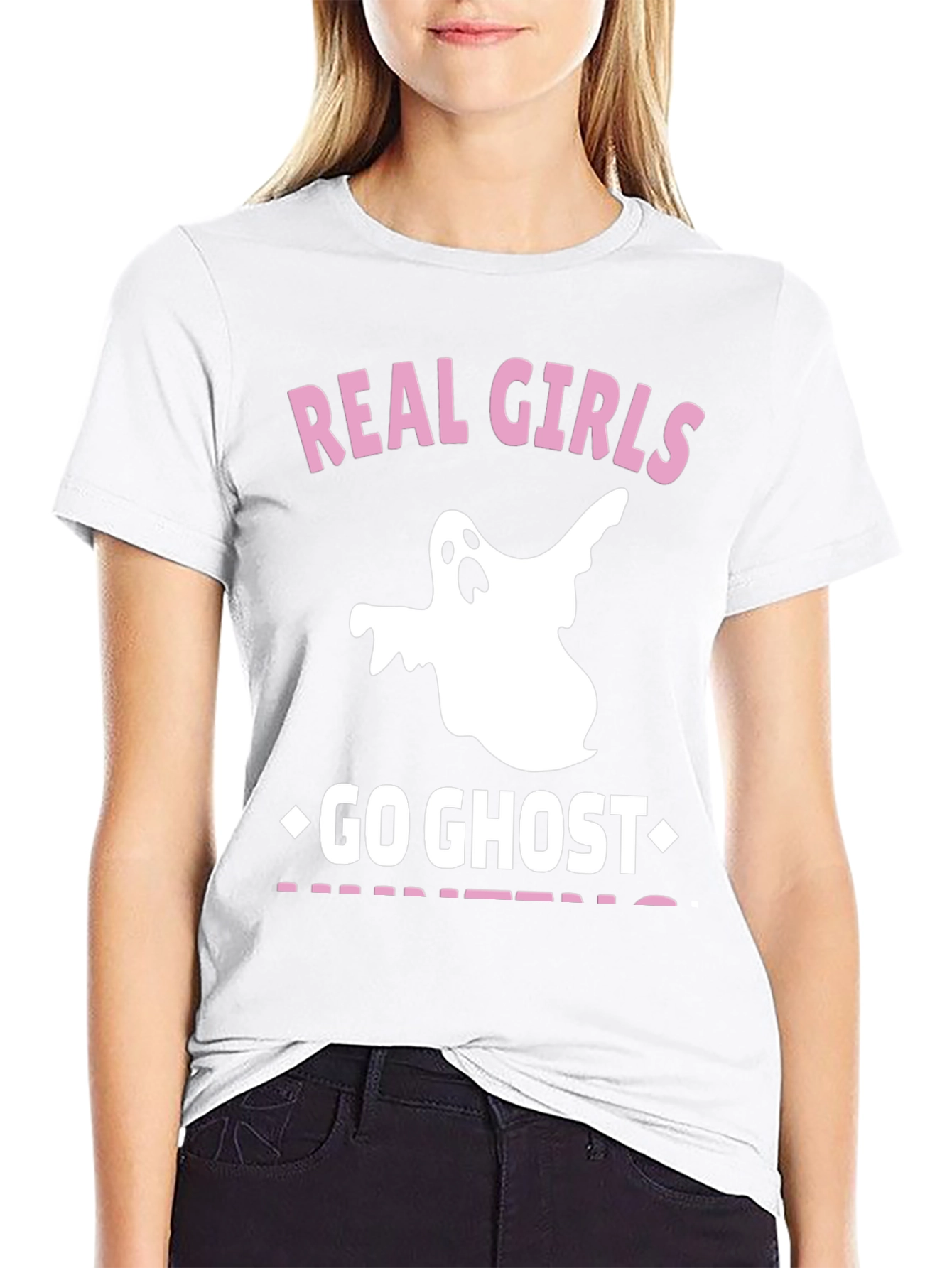 Real Girls Go Ghost Hunting Graphic Tee