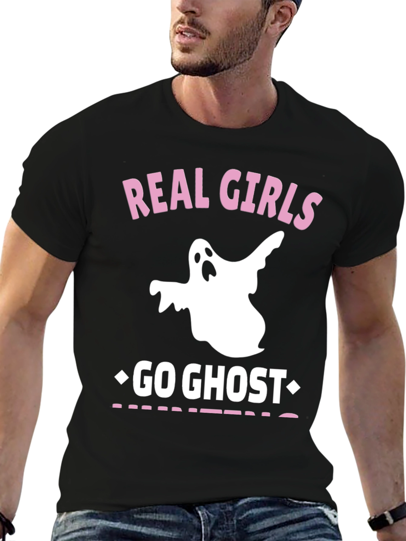 Real Girls Go Ghost Hunting Graphic Tee