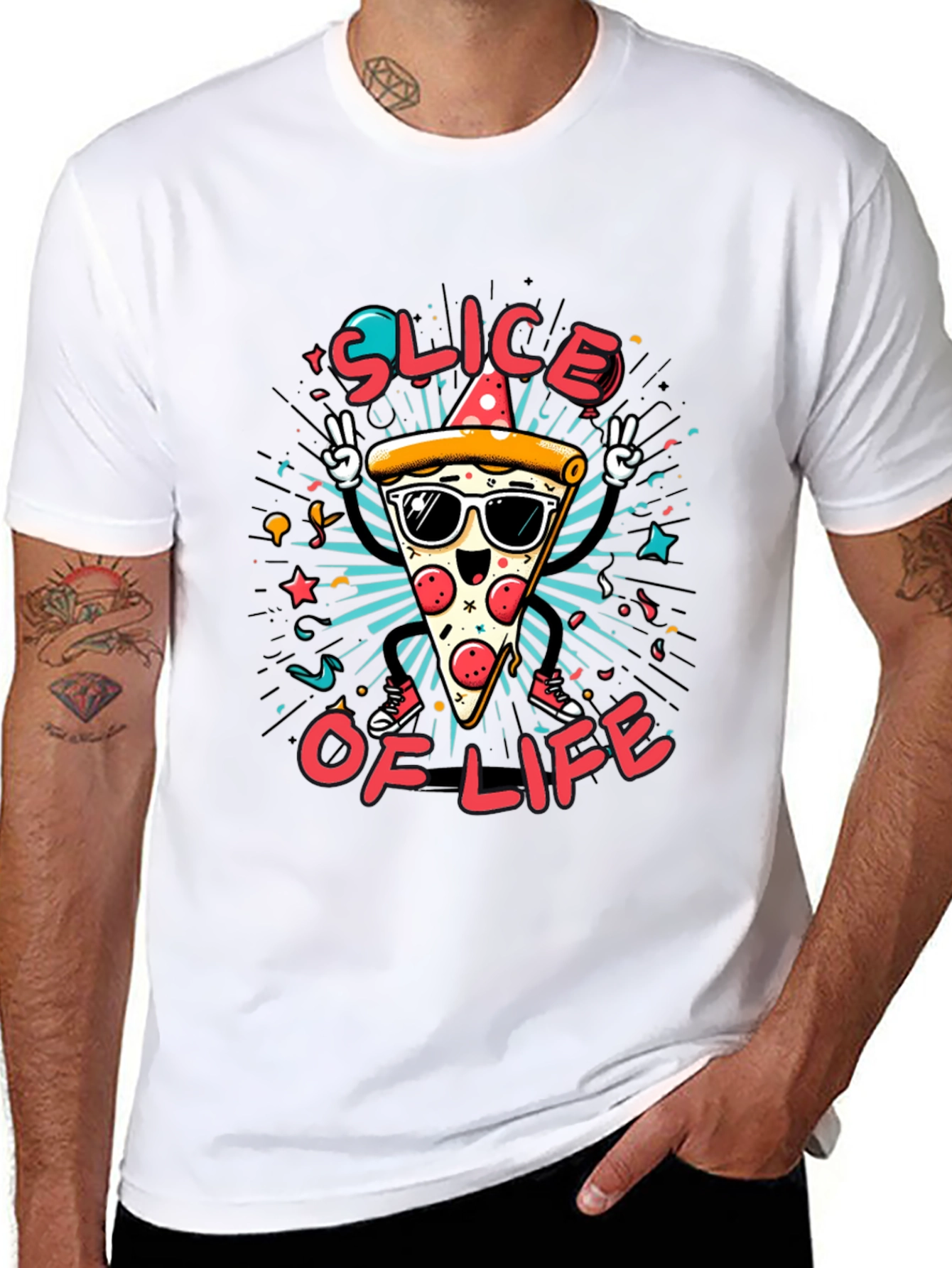 Pizza Slice of Life Graphic Tee