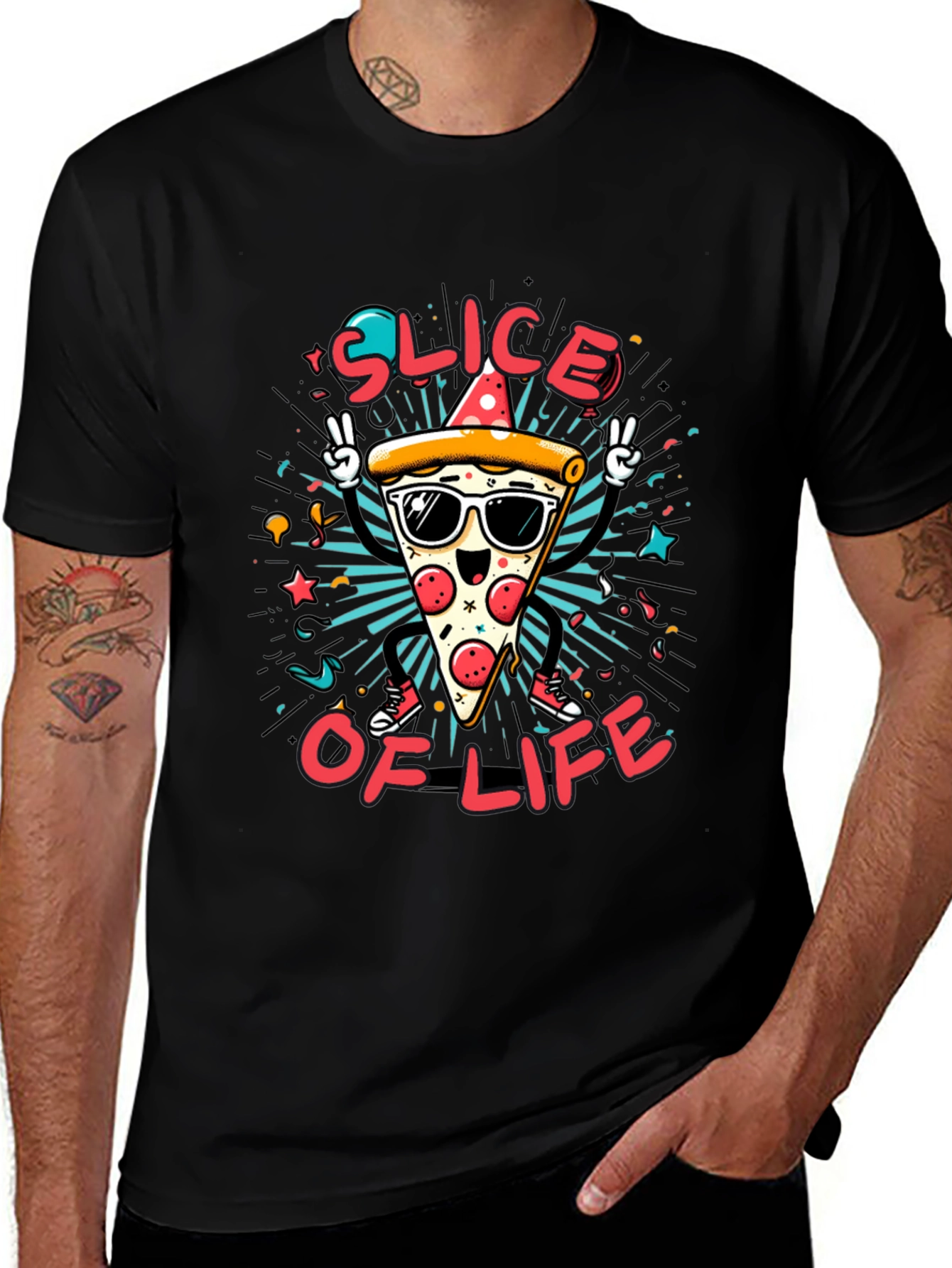 Pizza Slice of Life Graphic Tee