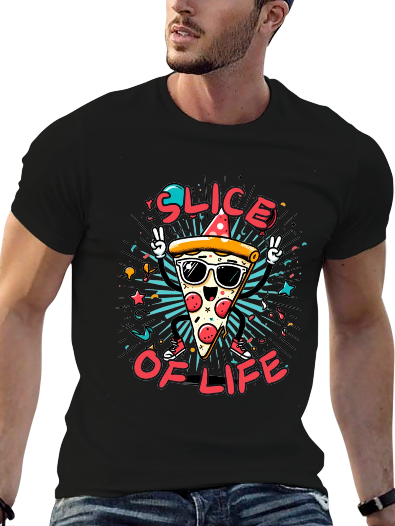Pizza Slice of Life Graphic Tee