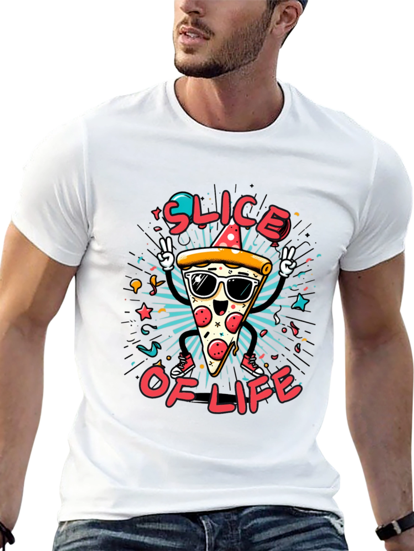 Pizza Slice of Life Graphic Tee