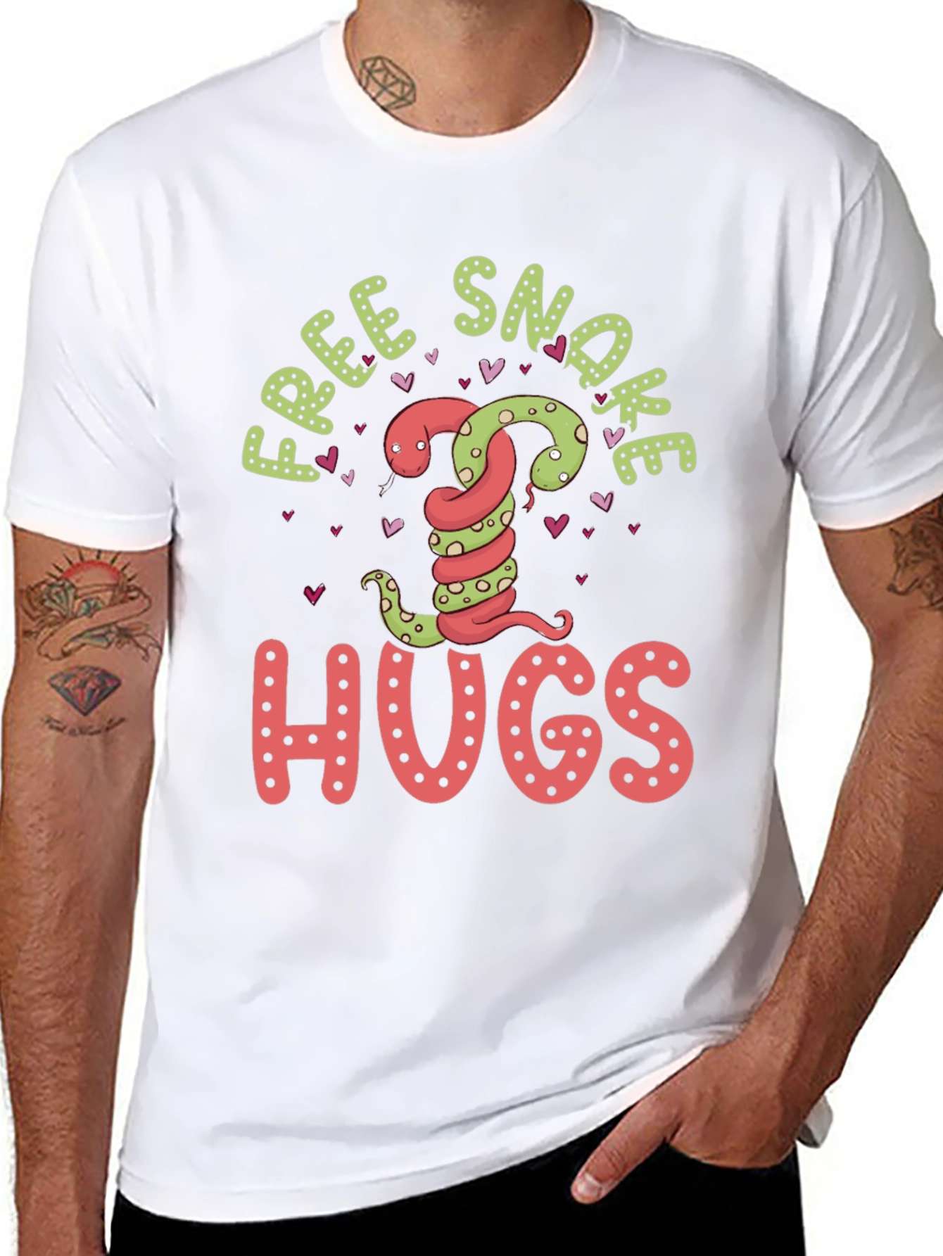 Free Snake Hugs T-Shirt - Graphic Tee