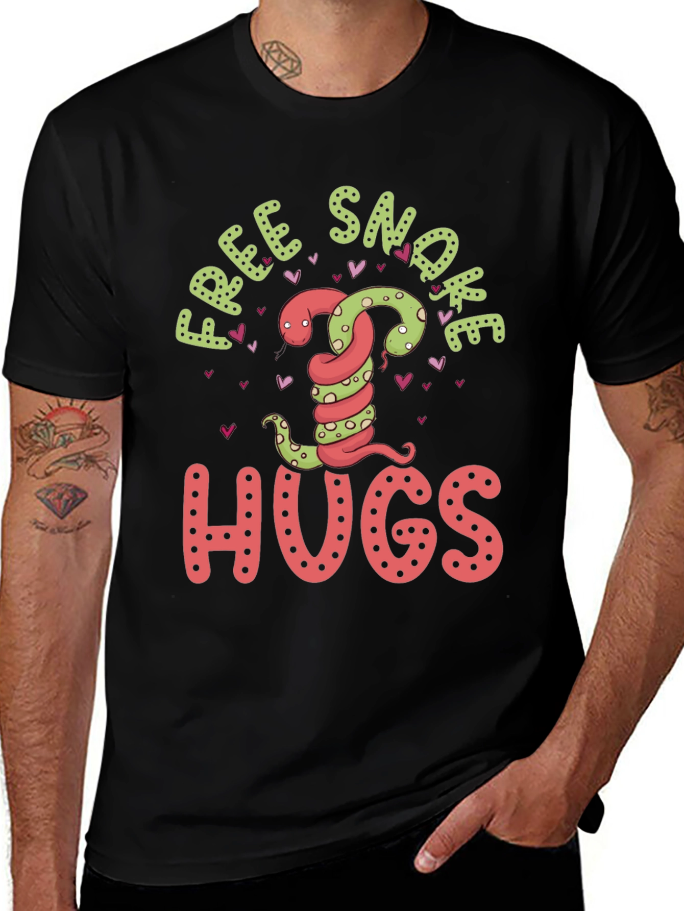 Free Snake Hugs T-Shirt - Graphic Tee