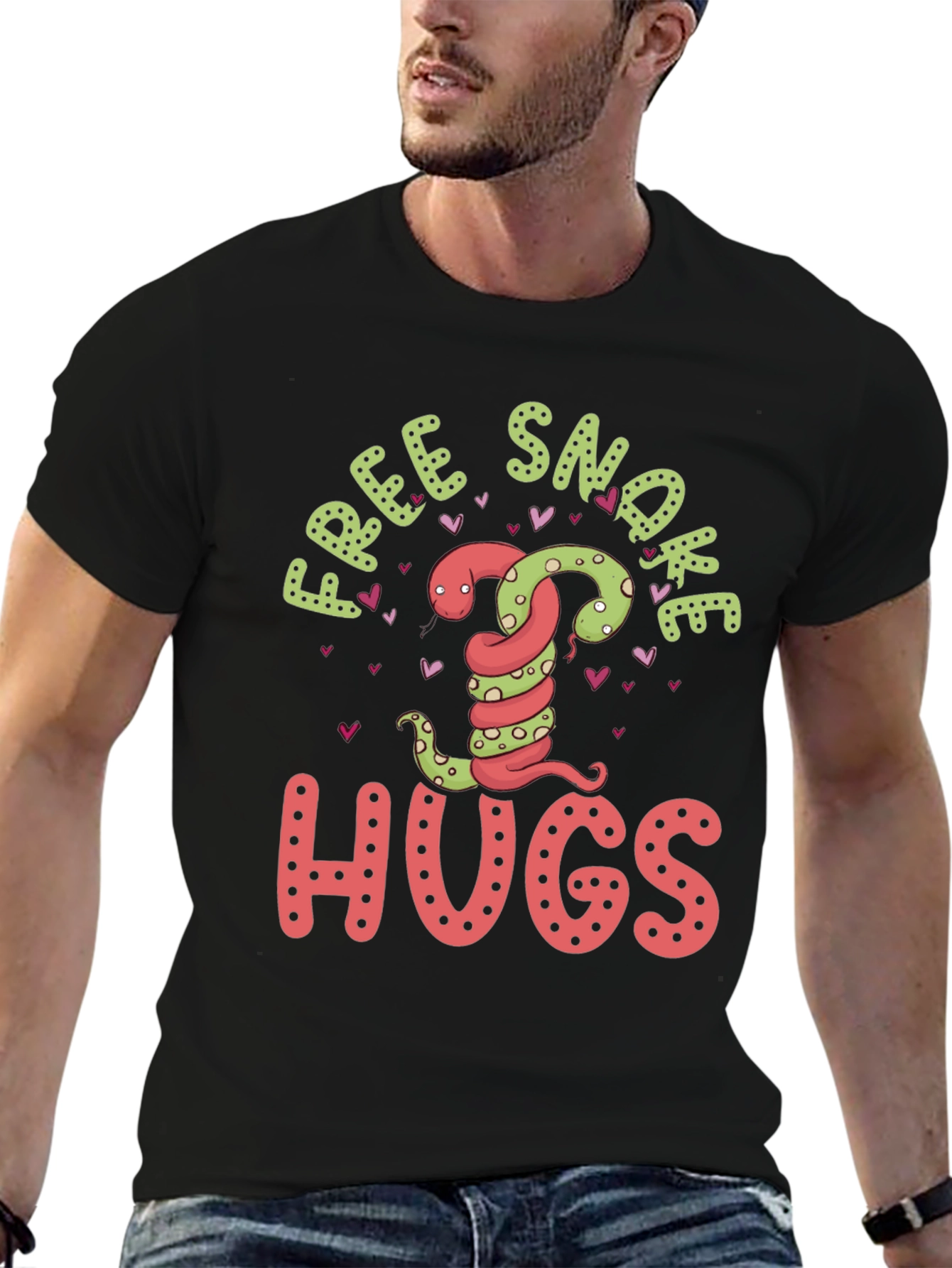 Free Snake Hugs T-Shirt - Graphic Tee