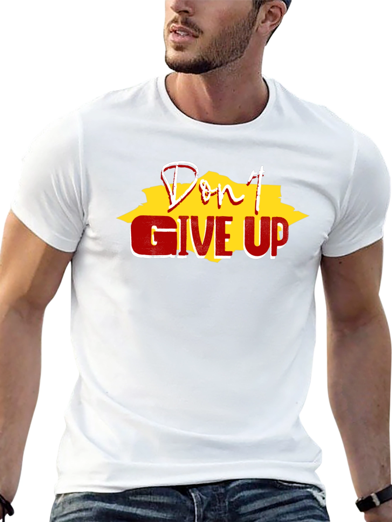 Dont Give Up Black T-Shirt