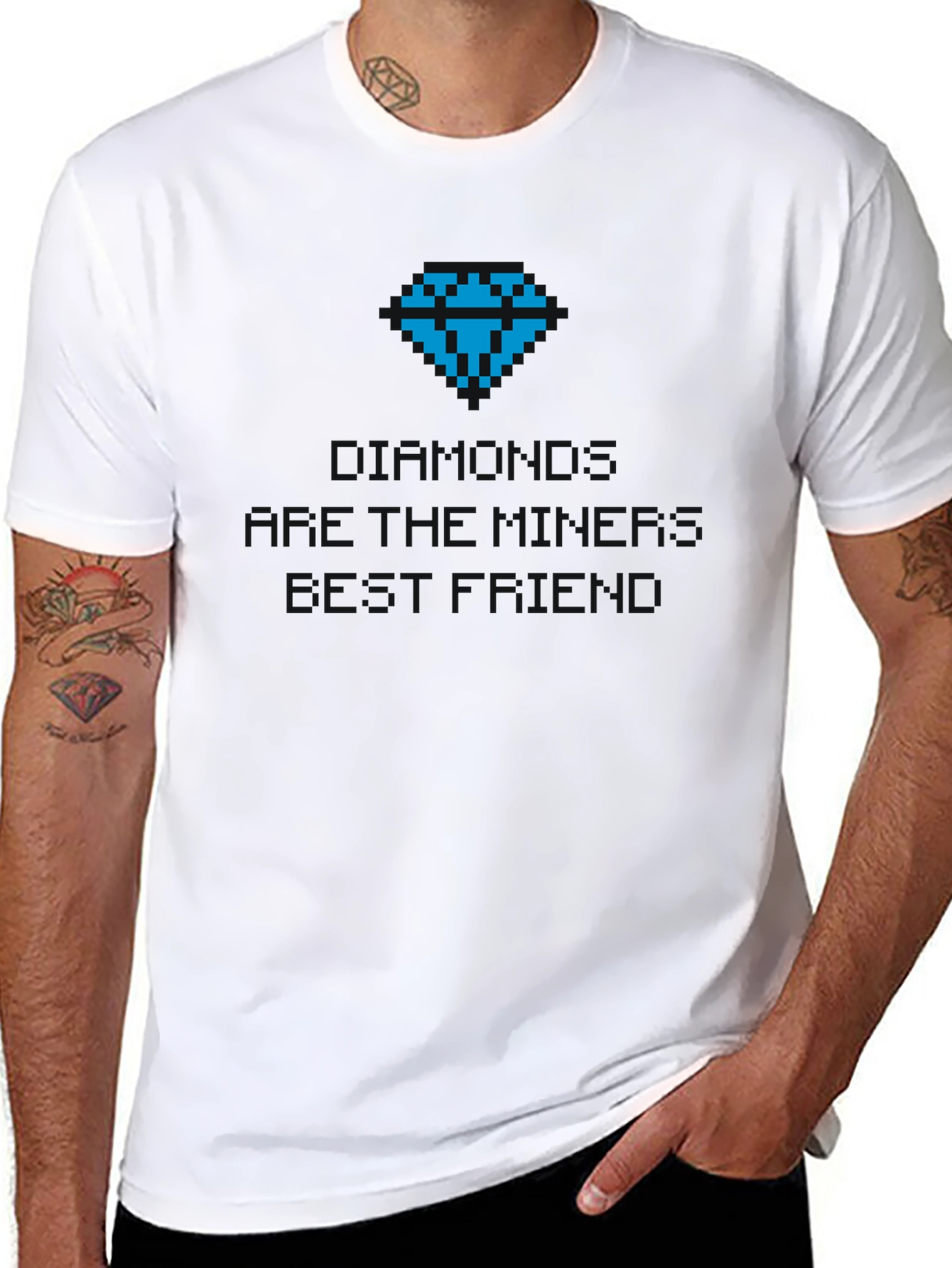 Diamonds Miners Friend Black Graphic Tee