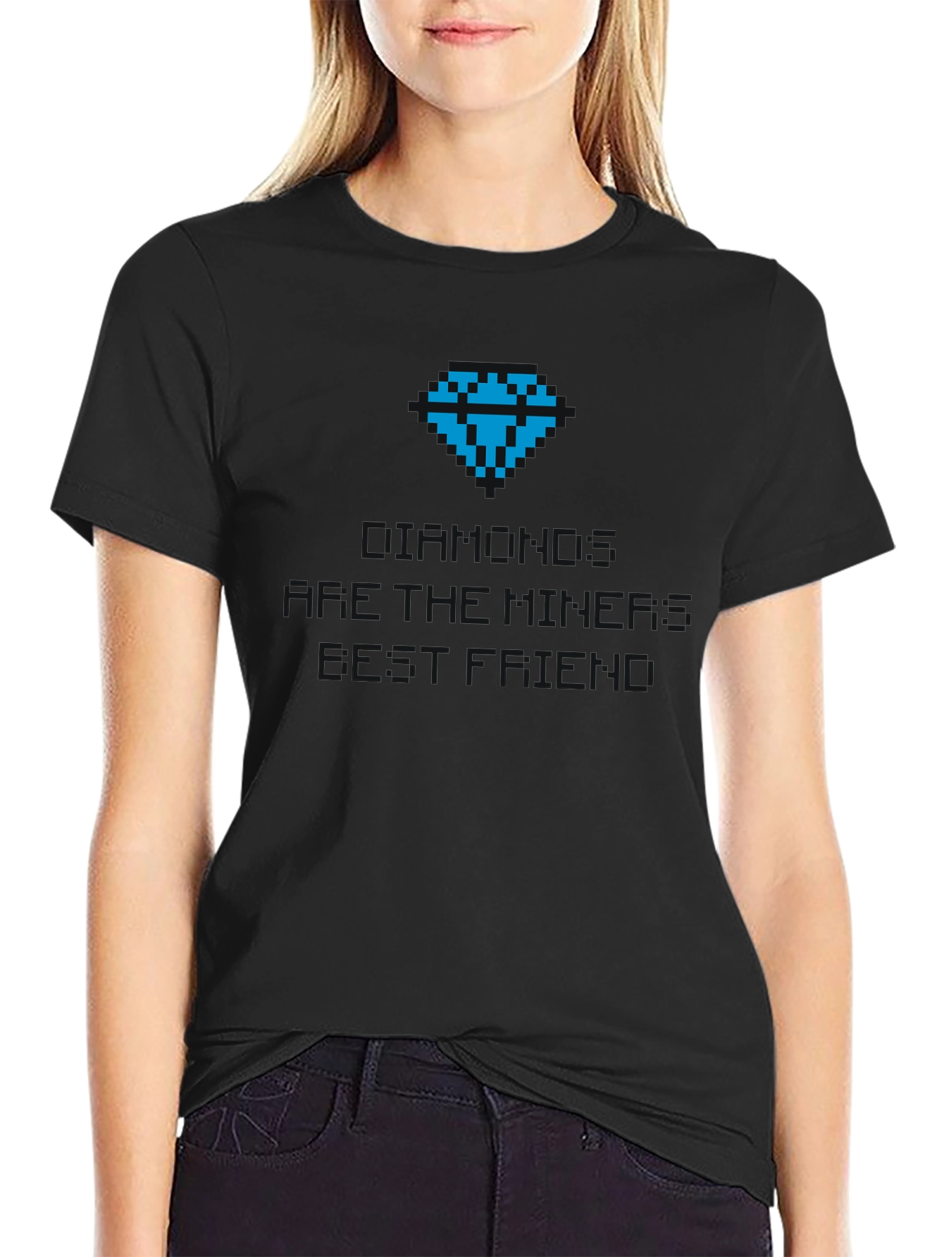 Diamonds Miners Friend Black Graphic Tee