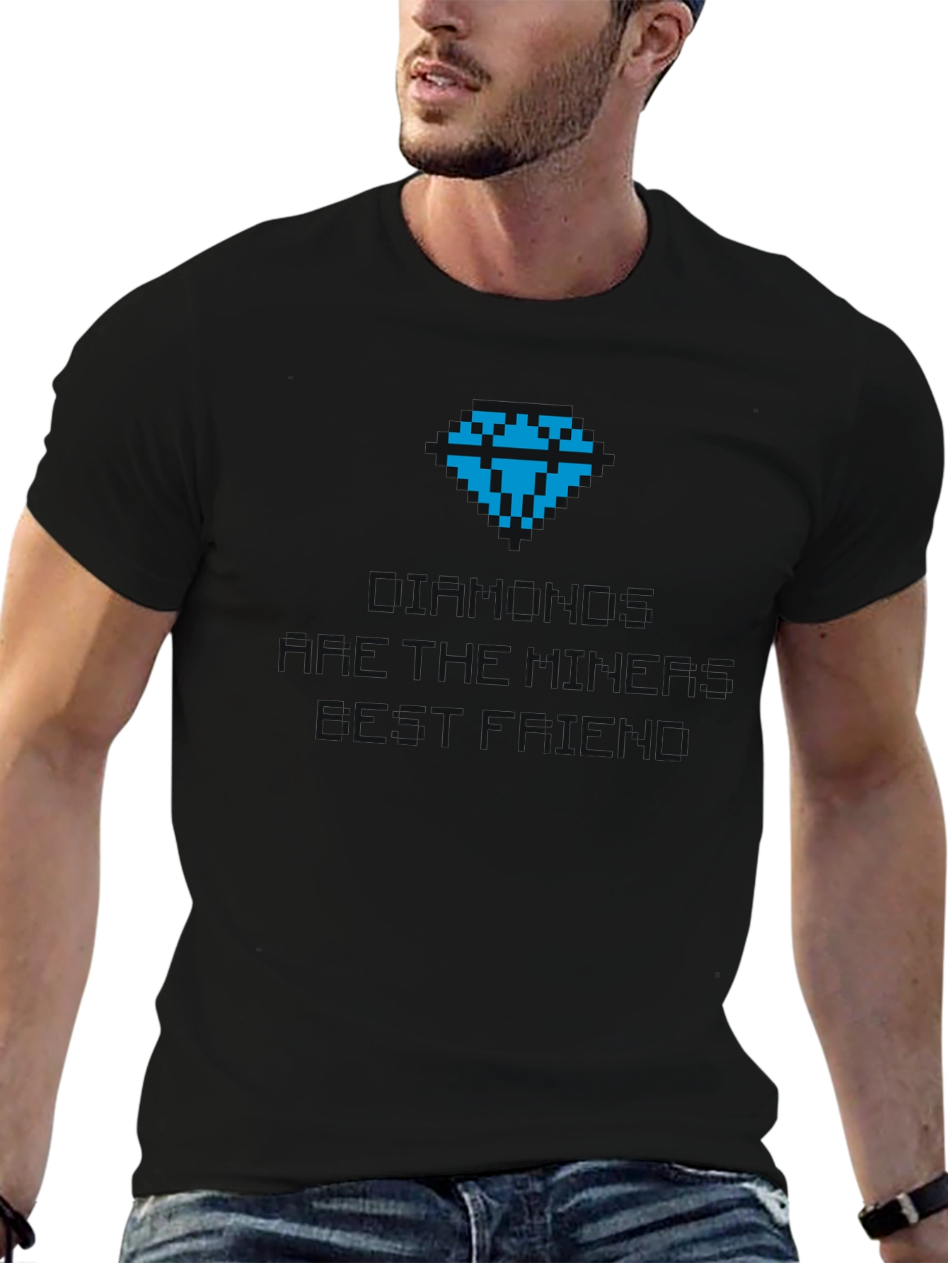 Diamonds Miners Friend Black Graphic Tee