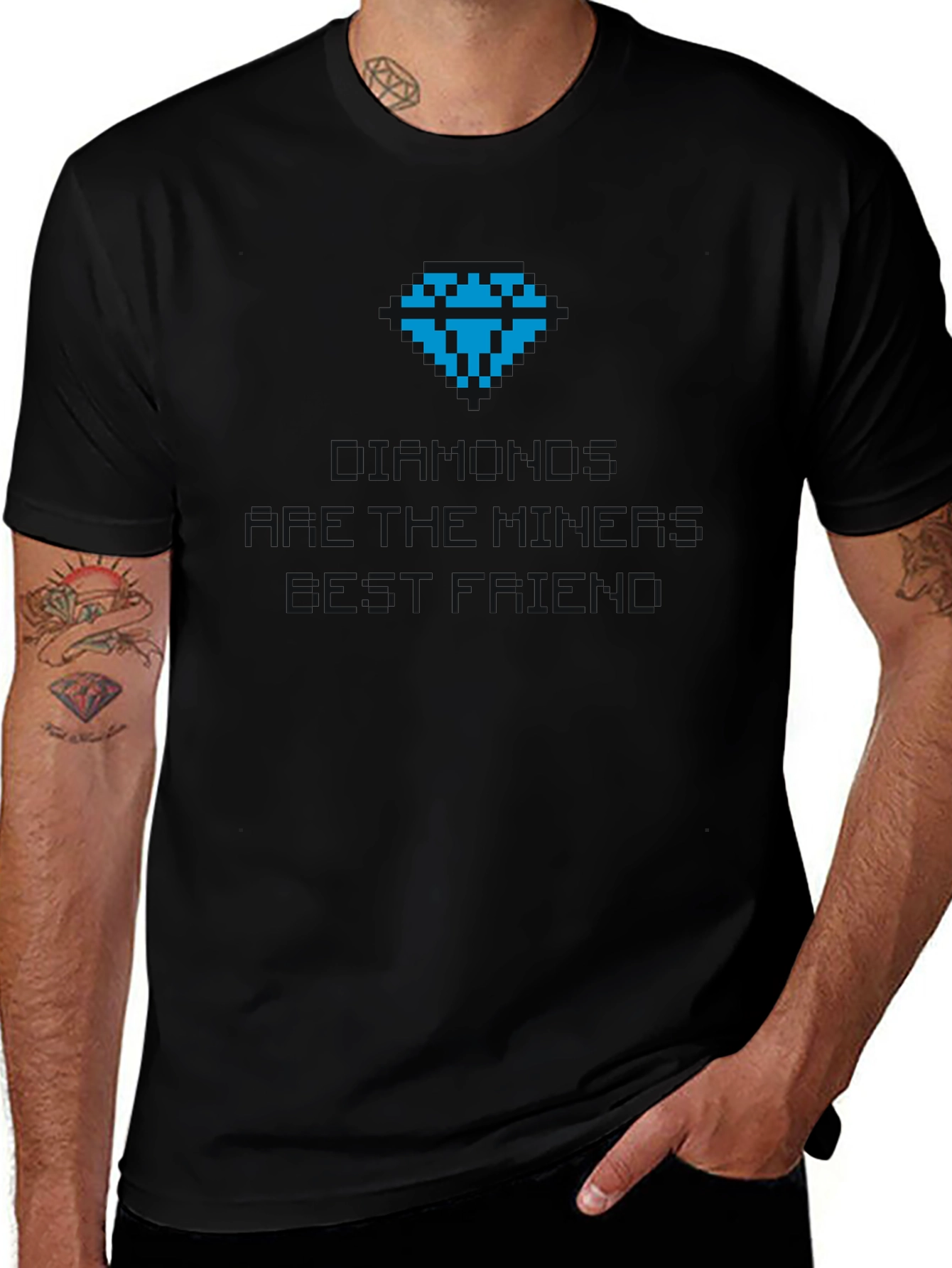 Diamonds Miners Friend Black Graphic Tee