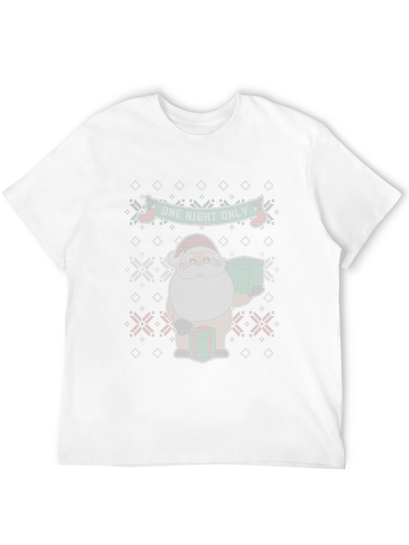 One Night Only Santa Ugly Christmas Sweater T-Shirt