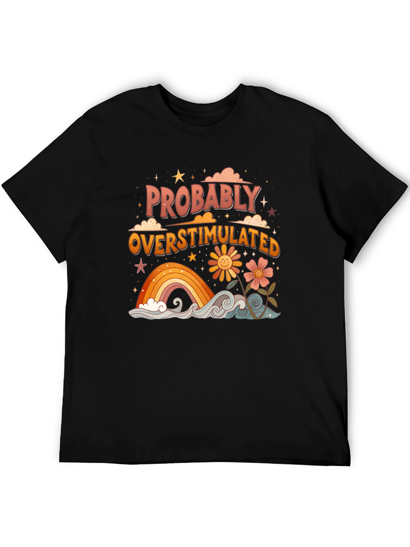 Retro Probably Overstimulated Graphic Tee