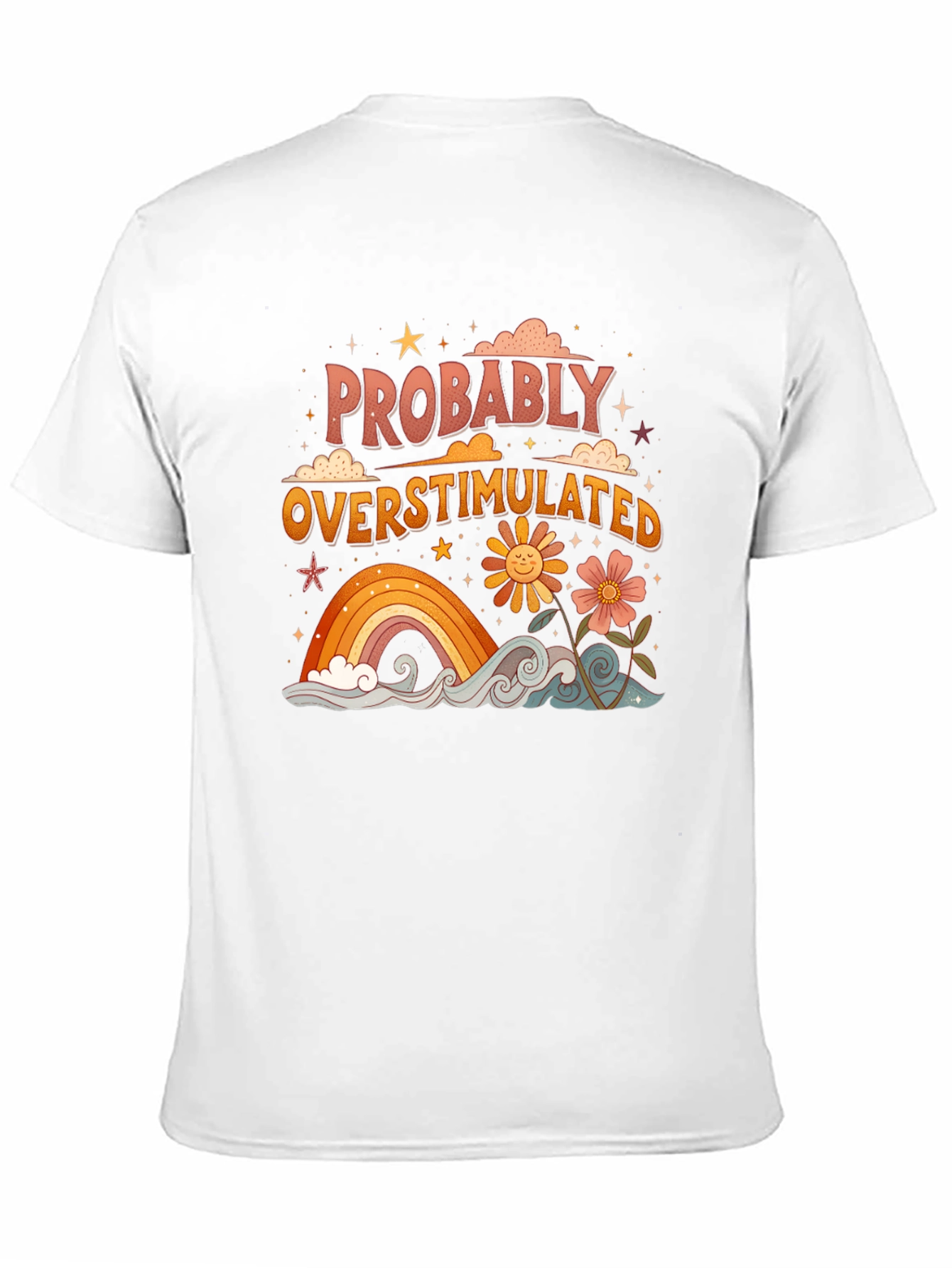 Retro Probably Overstimulated Graphic Tee