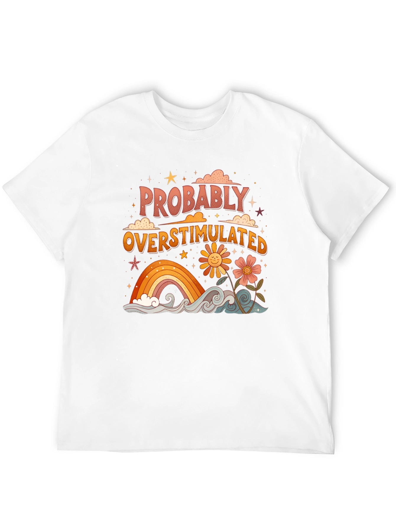 Retro Probably Overstimulated Graphic Tee