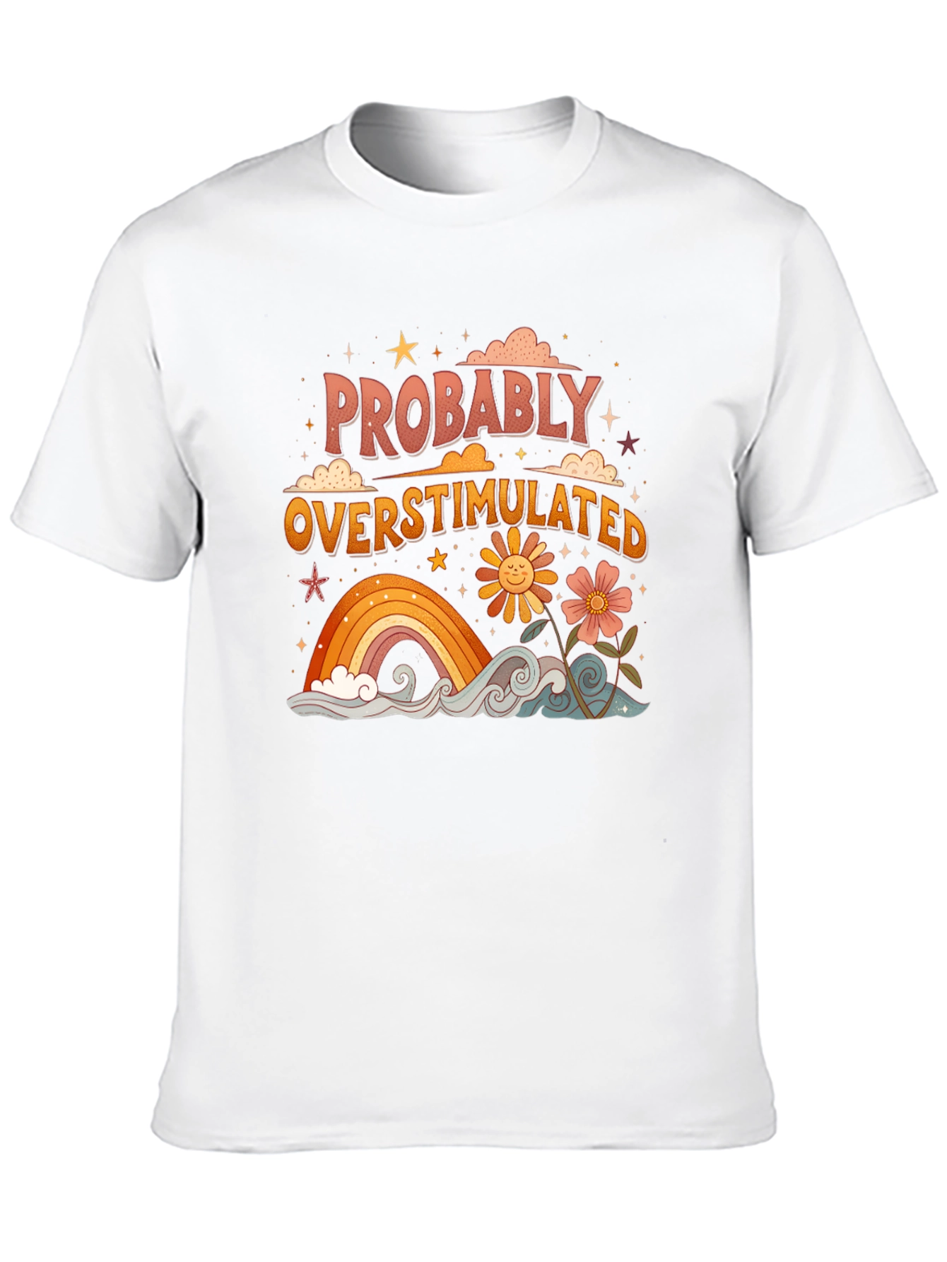 Retro Probably Overstimulated Graphic Tee