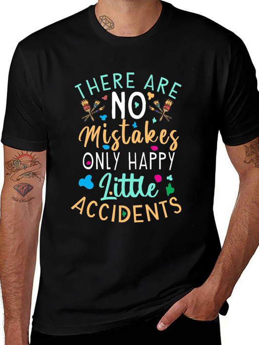Art Lover T-Shirt - No Mistakes Happy Accidents